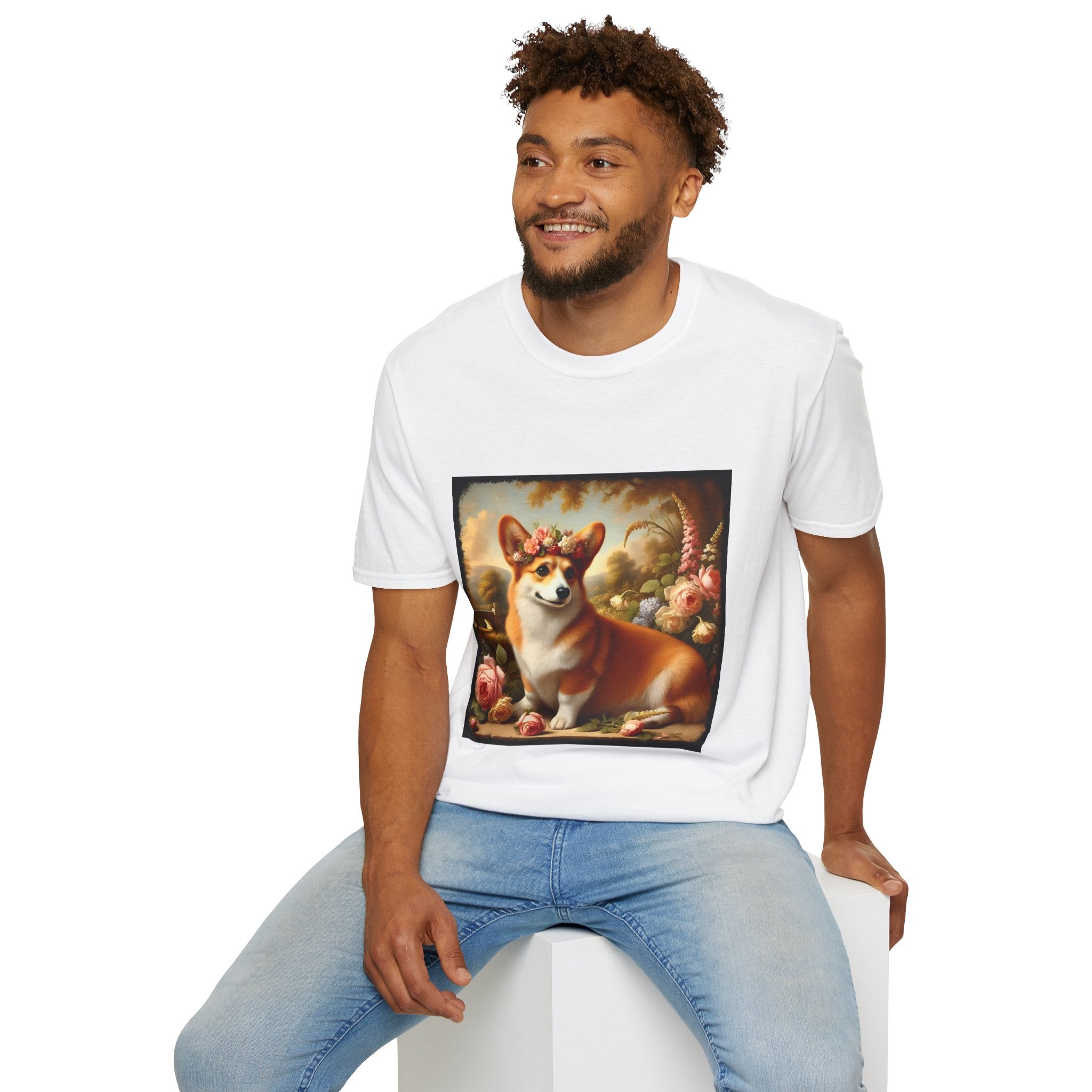 Pembroke Welsh Corgi Botanical Beauty | Unisex Dog T-Shirt