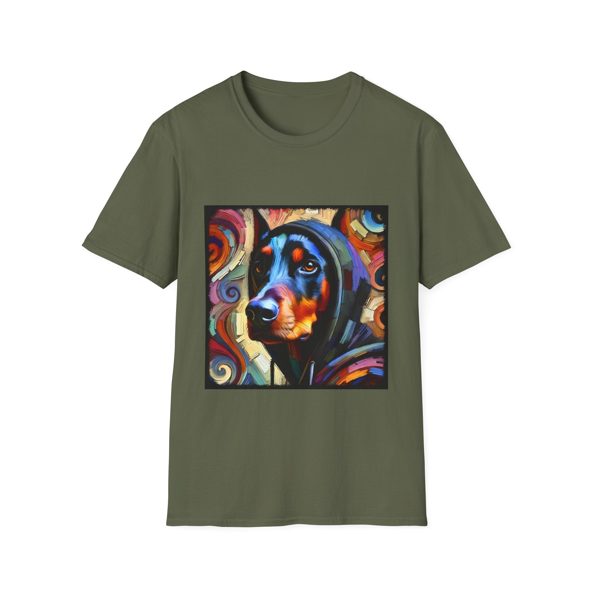 Doberman Pinscher Relaxed Swirl | Unisex Dog T-Shirt