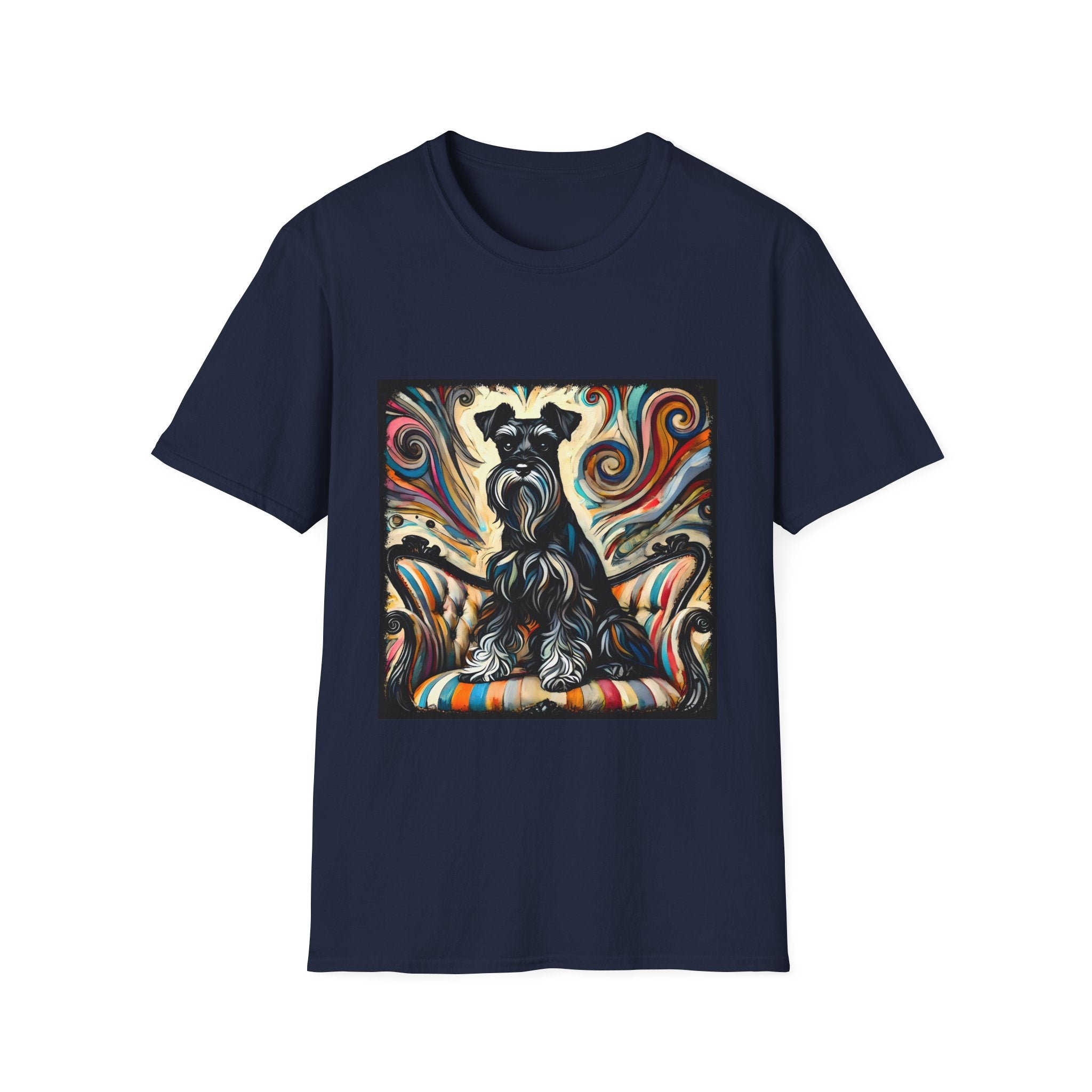 Schnauzer Vivid Swirl | Unisex Dog T-Shirt