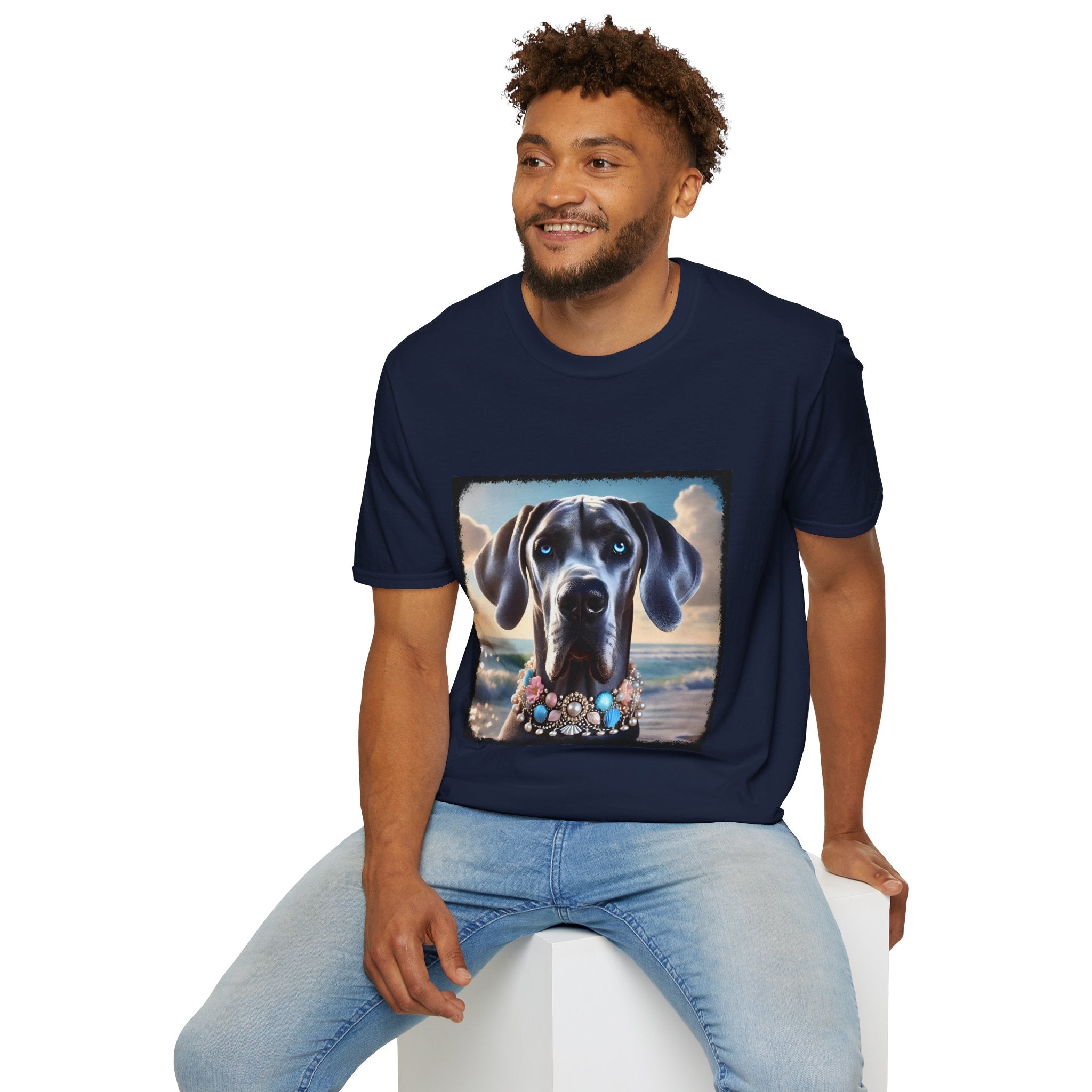 Great Dane Beach Beauty | Unisex Dog T-Shirt