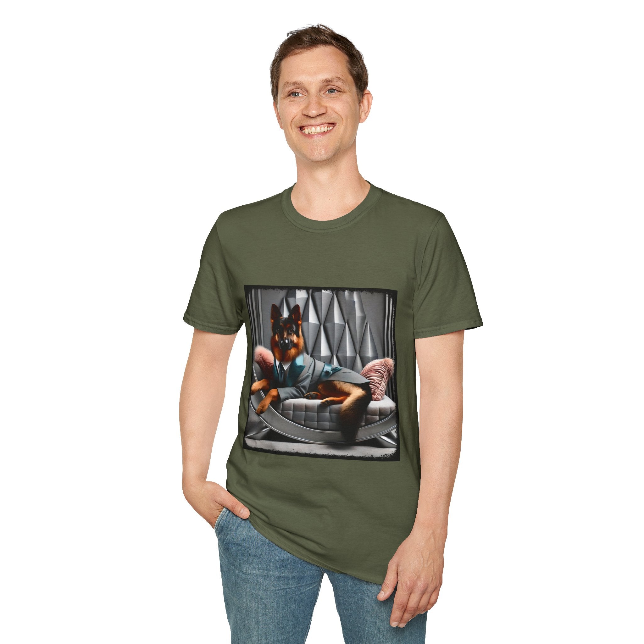 German Shepherd Luxe Muse | Unisex Dog T-Shirt