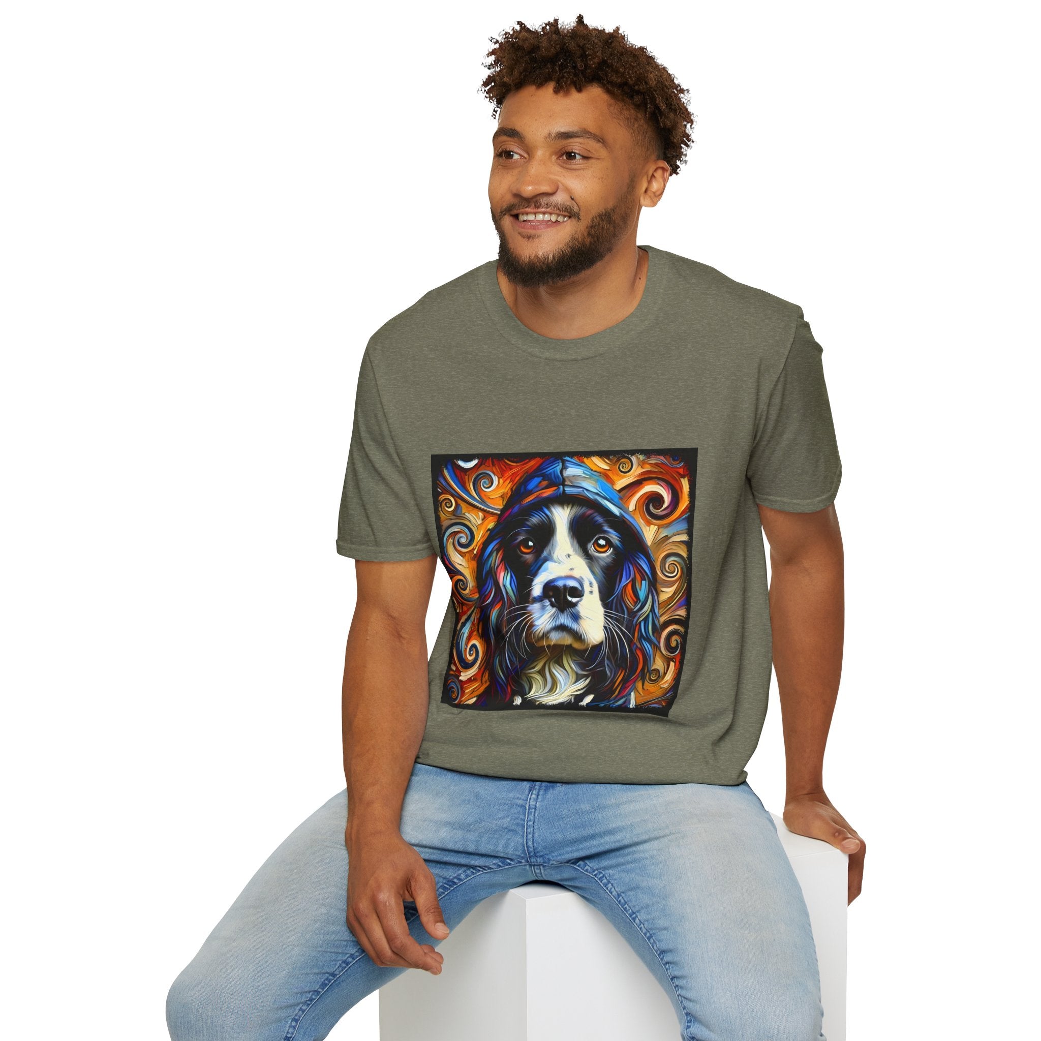 English Springer Spaniel Relaxed Swirl | Unisex Dog T-Shirt