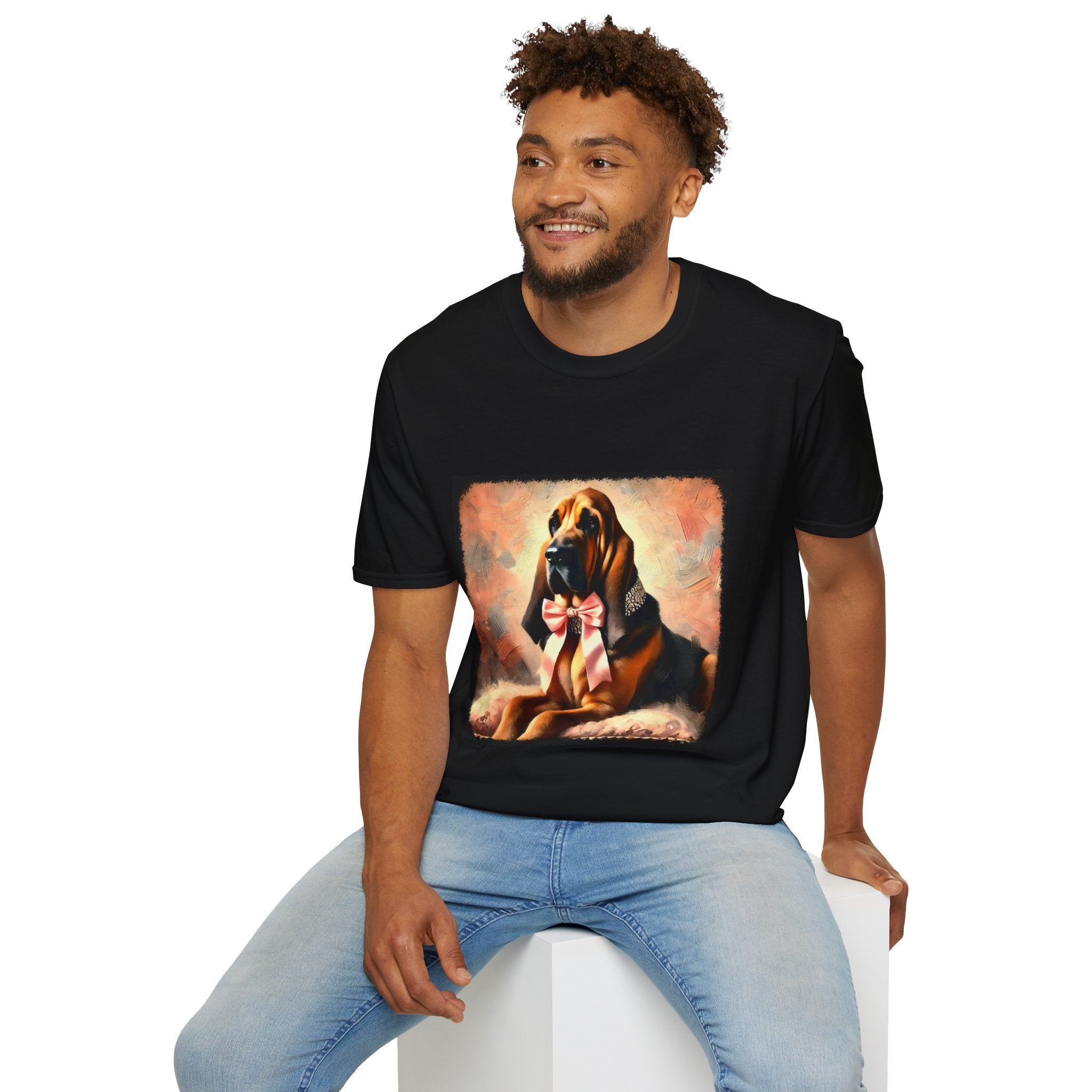 Bloodhound Poised Classic | Unisex Dog T-Shirt