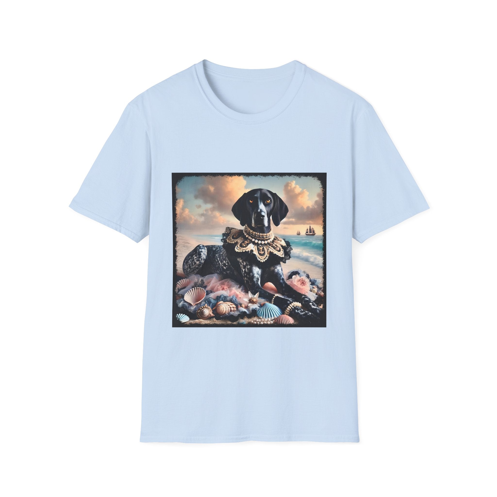 German Shorthaired Pointer Seashell Siren | Unisex Dog T-Shirt