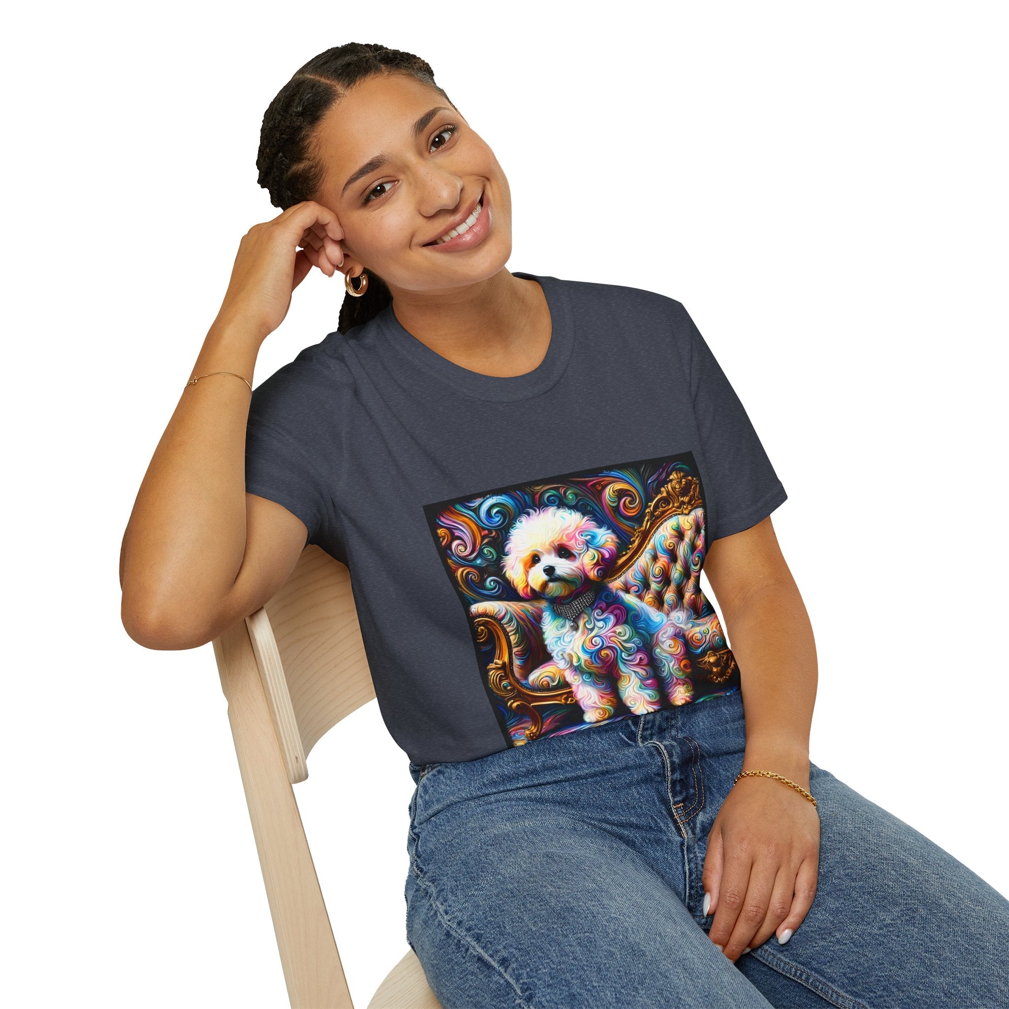 Bichon Frise Beautiful Swirl | Unisex Dog T-Shirt