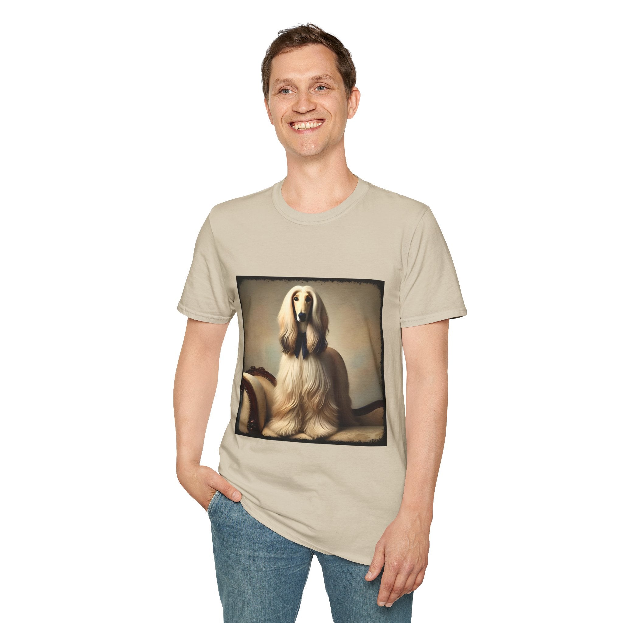 Afghan Hound Posh Portrait | Unisex Dog T-Shirt