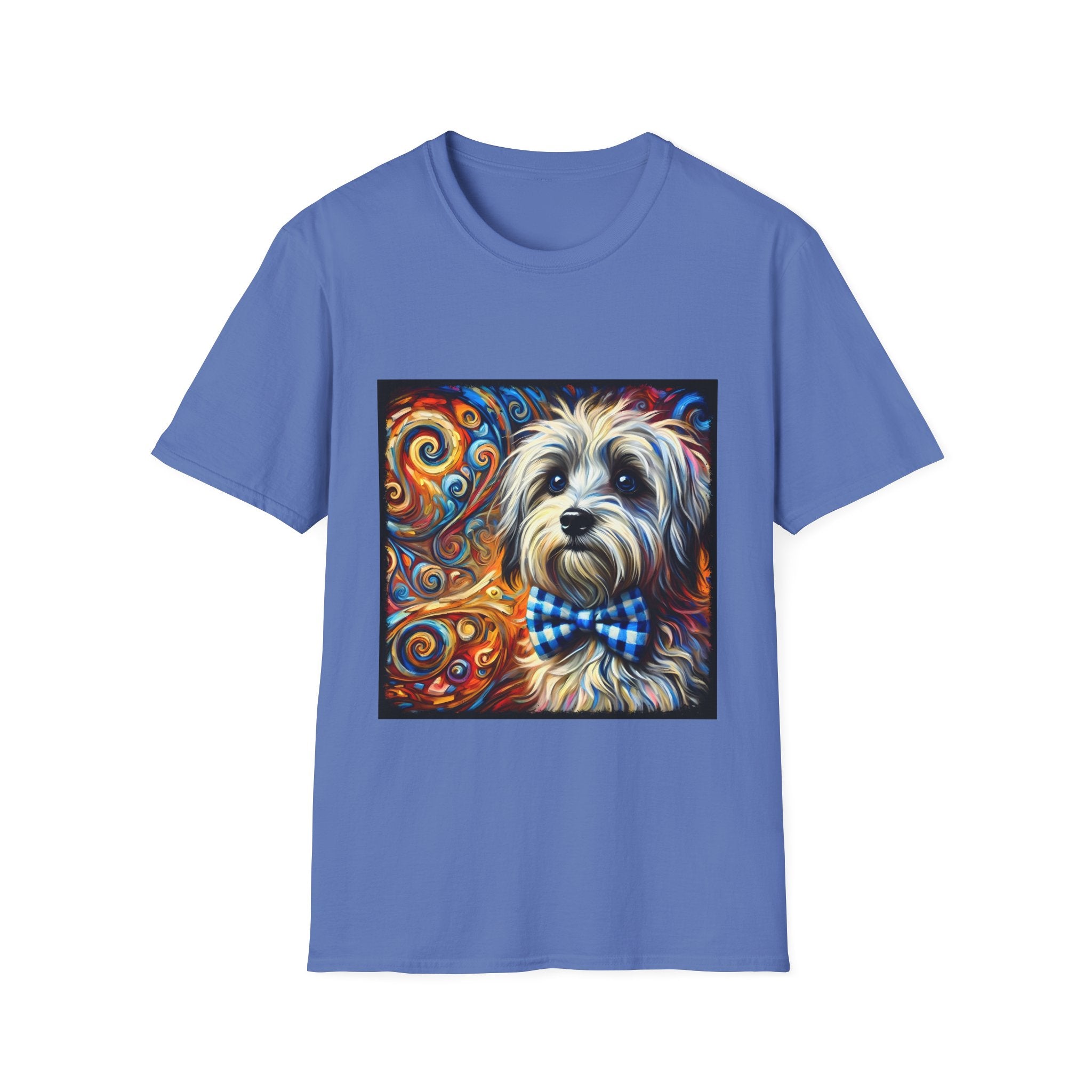 Havanese Bowtie Swirl |  Unisex Dog T-Shirt