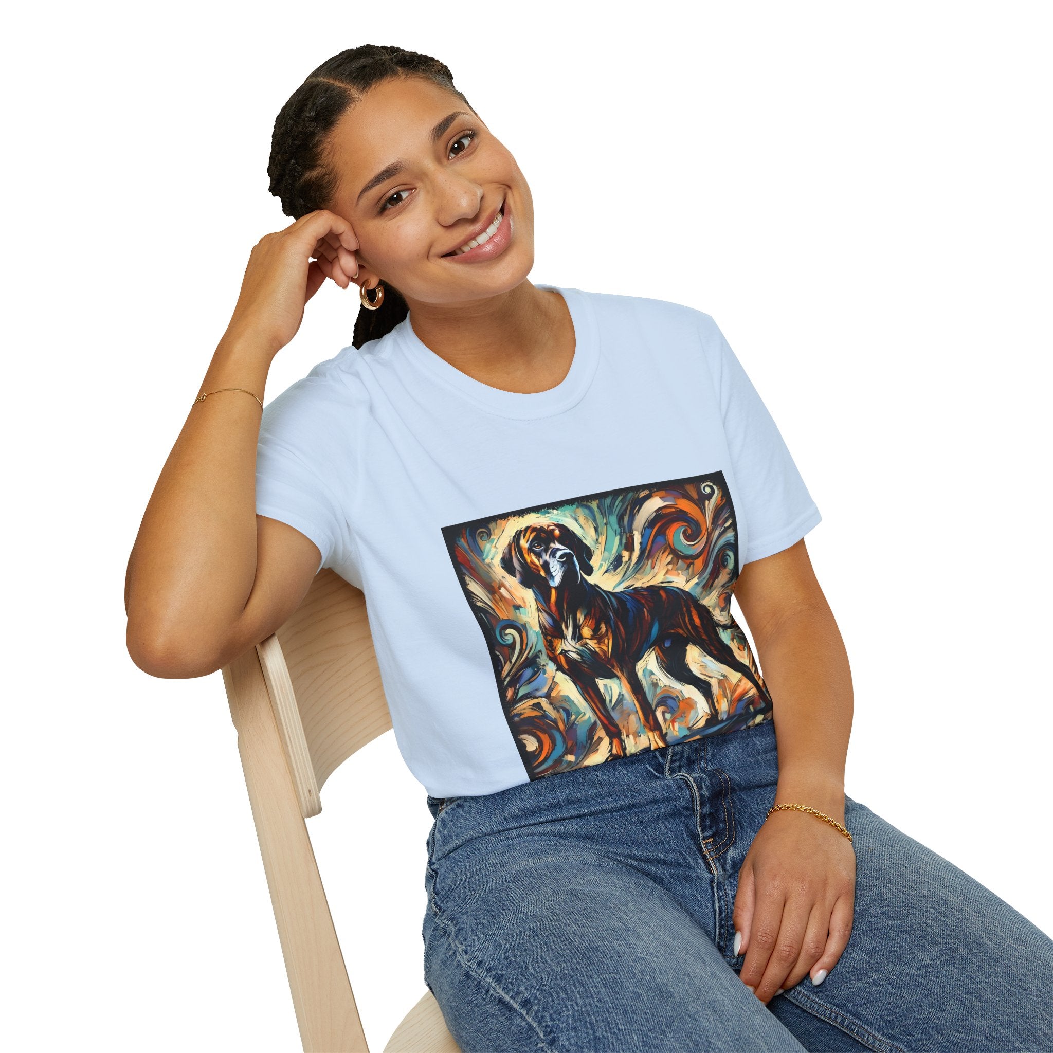 Coonhound Warm Swirl | Unisex Dog T-Shirt