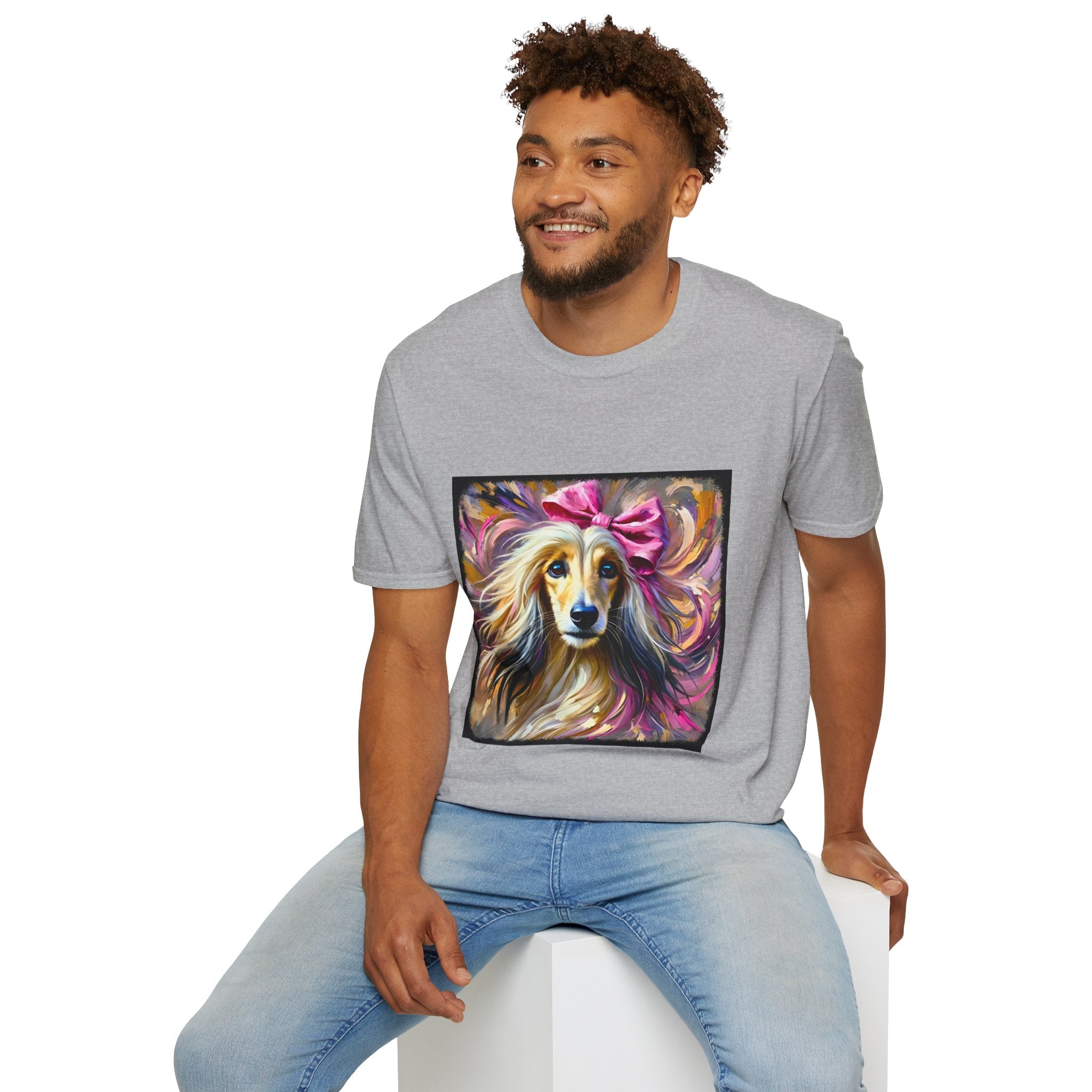 Afghan Hound Vivid Classic | Unisex Dog T-Shirt