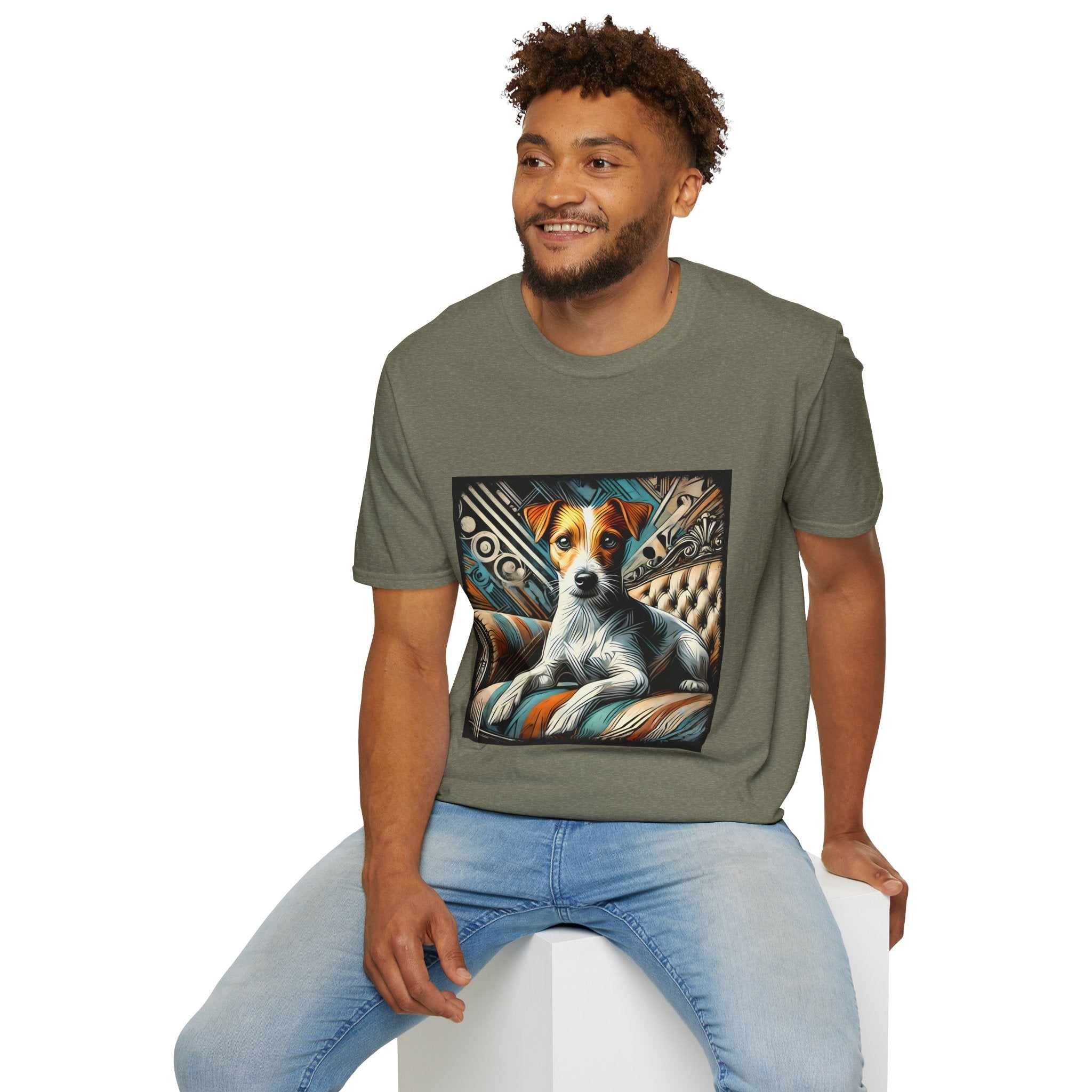 Jack Russell Terrier Warm Rebel | Unisex Dog T-Shirt