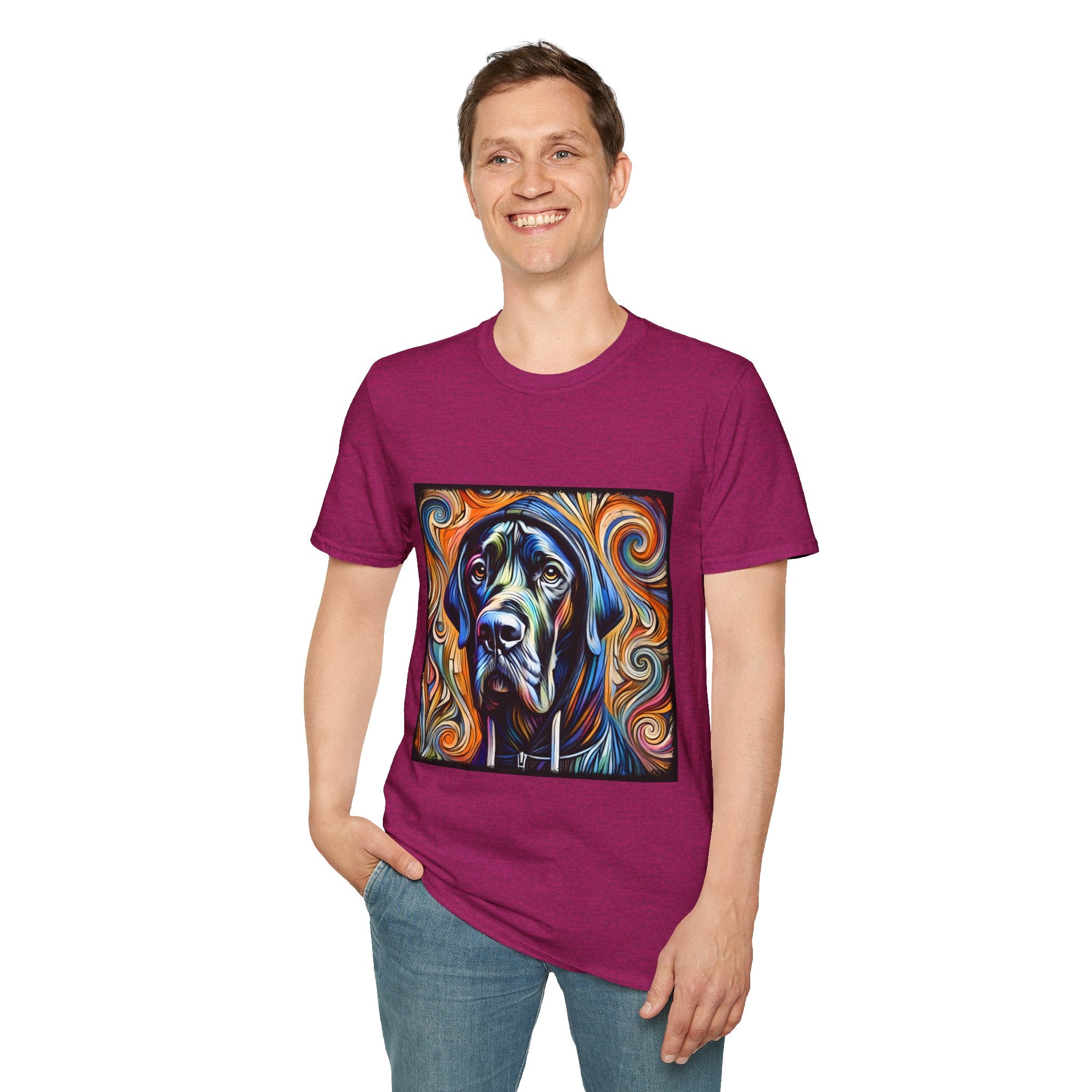 Great Dane Relaxed Swirl II | Unisex Dog T-Shirt