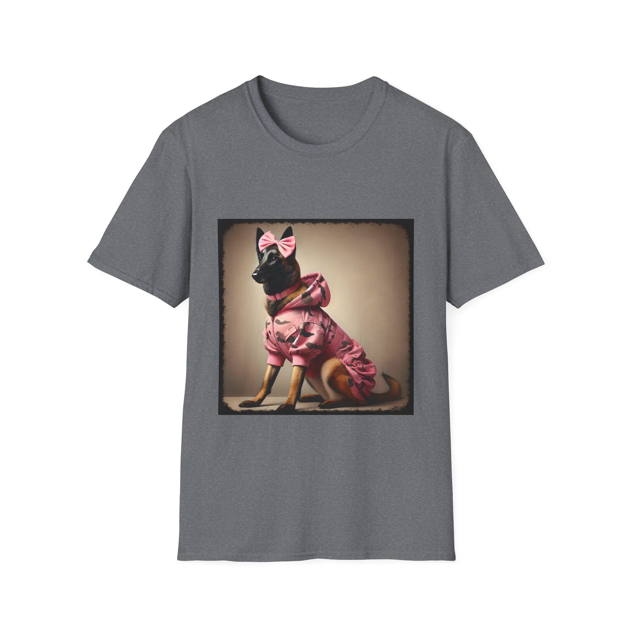 Belgian Malinois Pink Camo Cutie | Unisex Dog T-Shirt