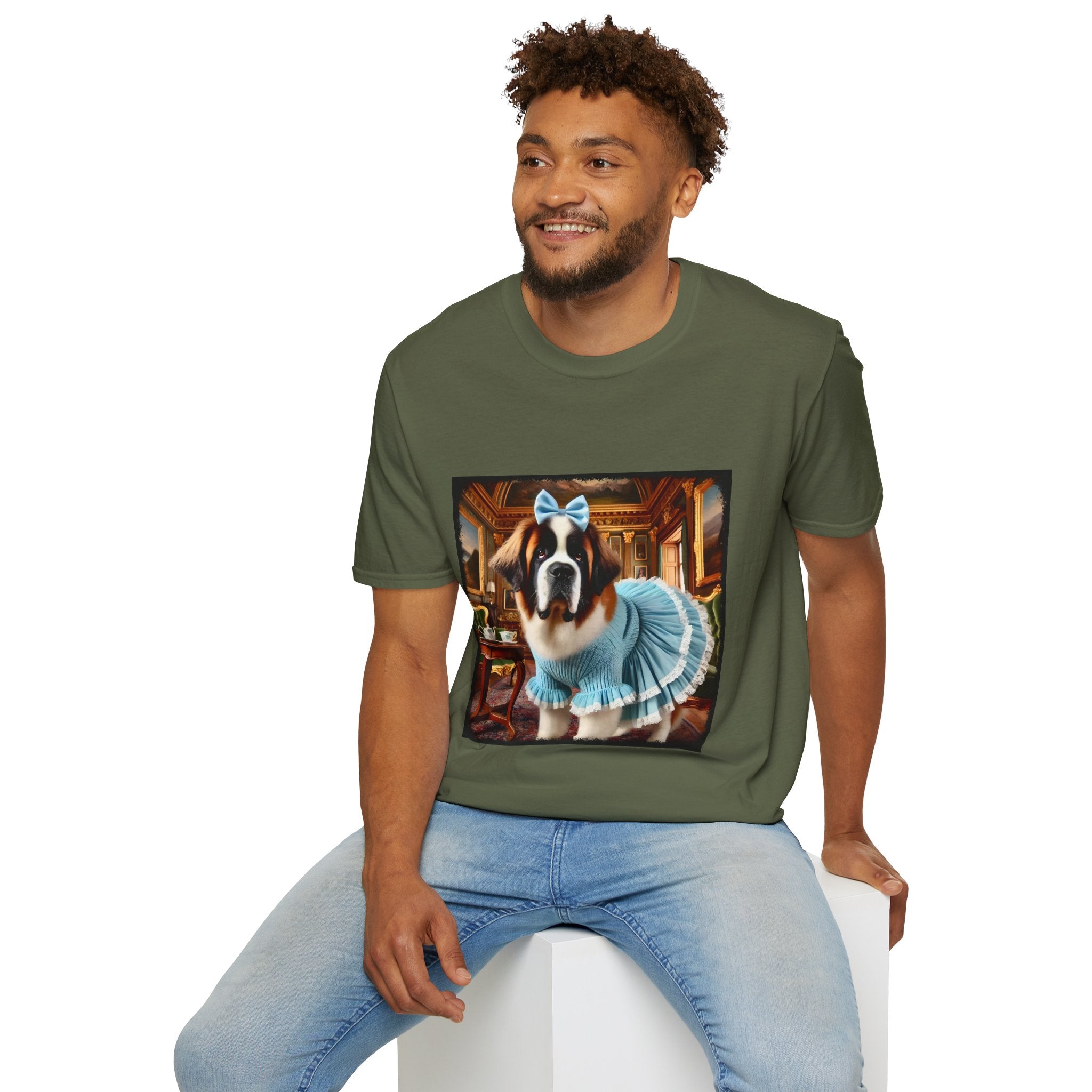 Saint Bernard Pampered Pup | Unisex Dog T-Shirt