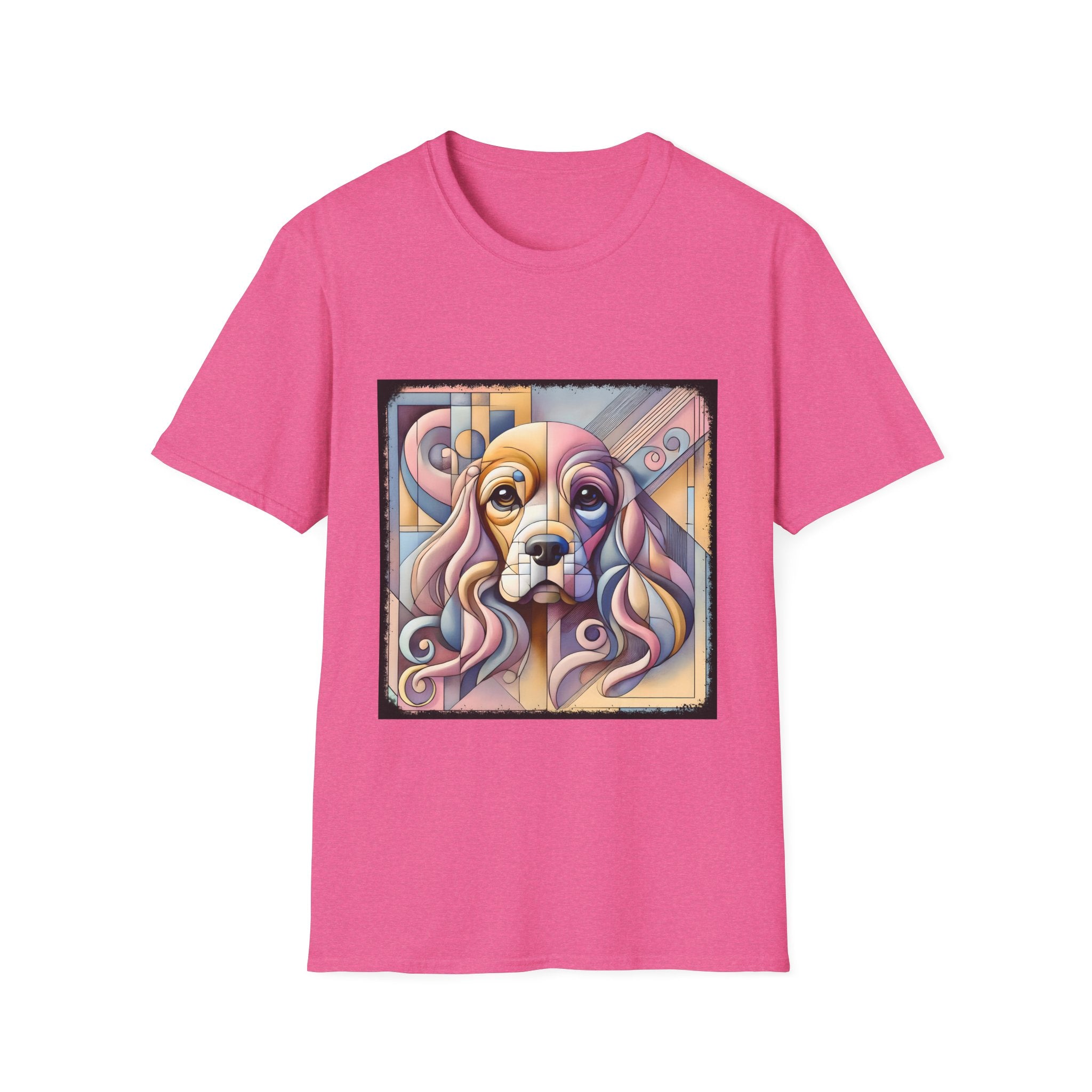 Cocker Spaniel Pastel Geometric | Unisex Dog T-Shirt