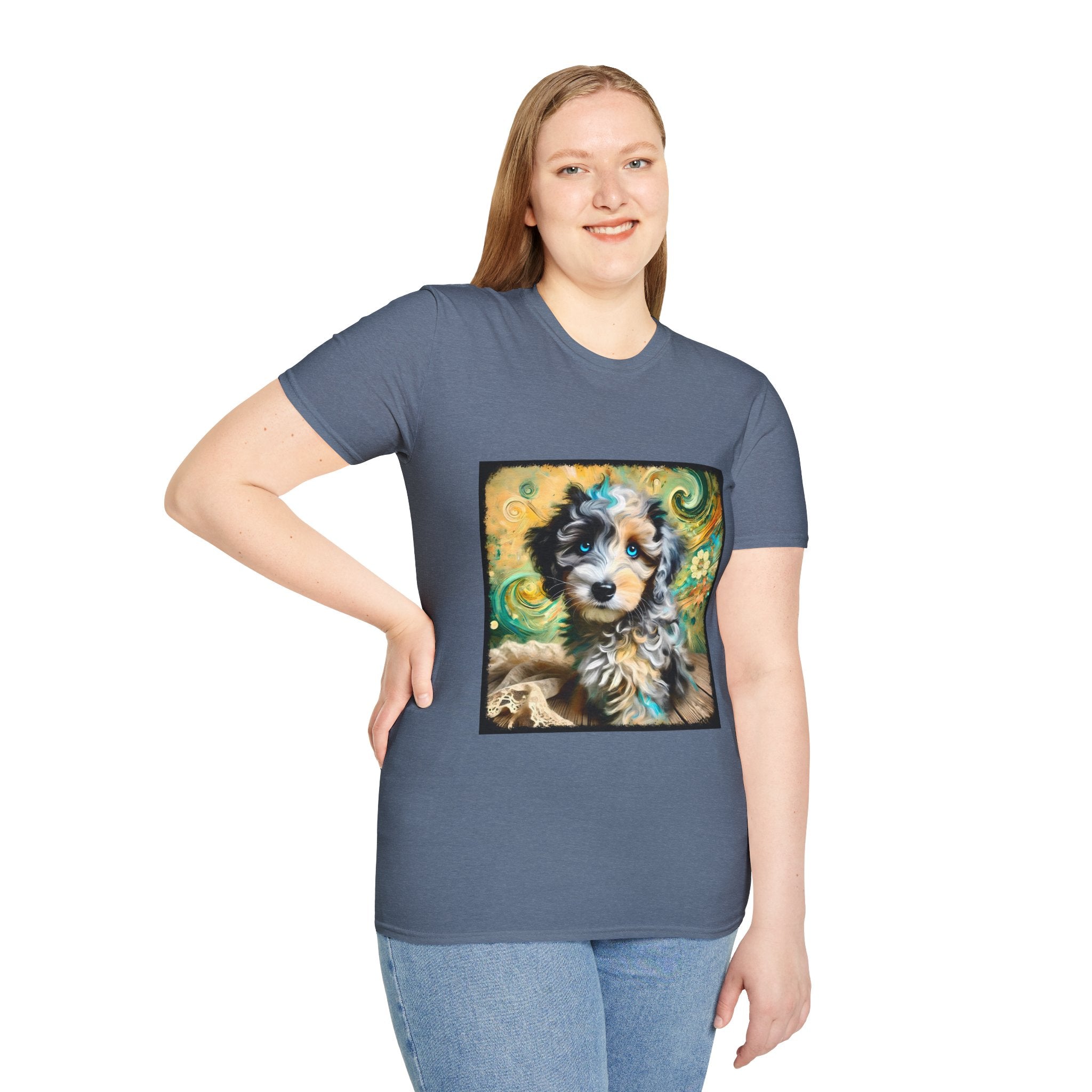Aussiedoodle Emerald Swirl | Unisex Dog T-Shirt