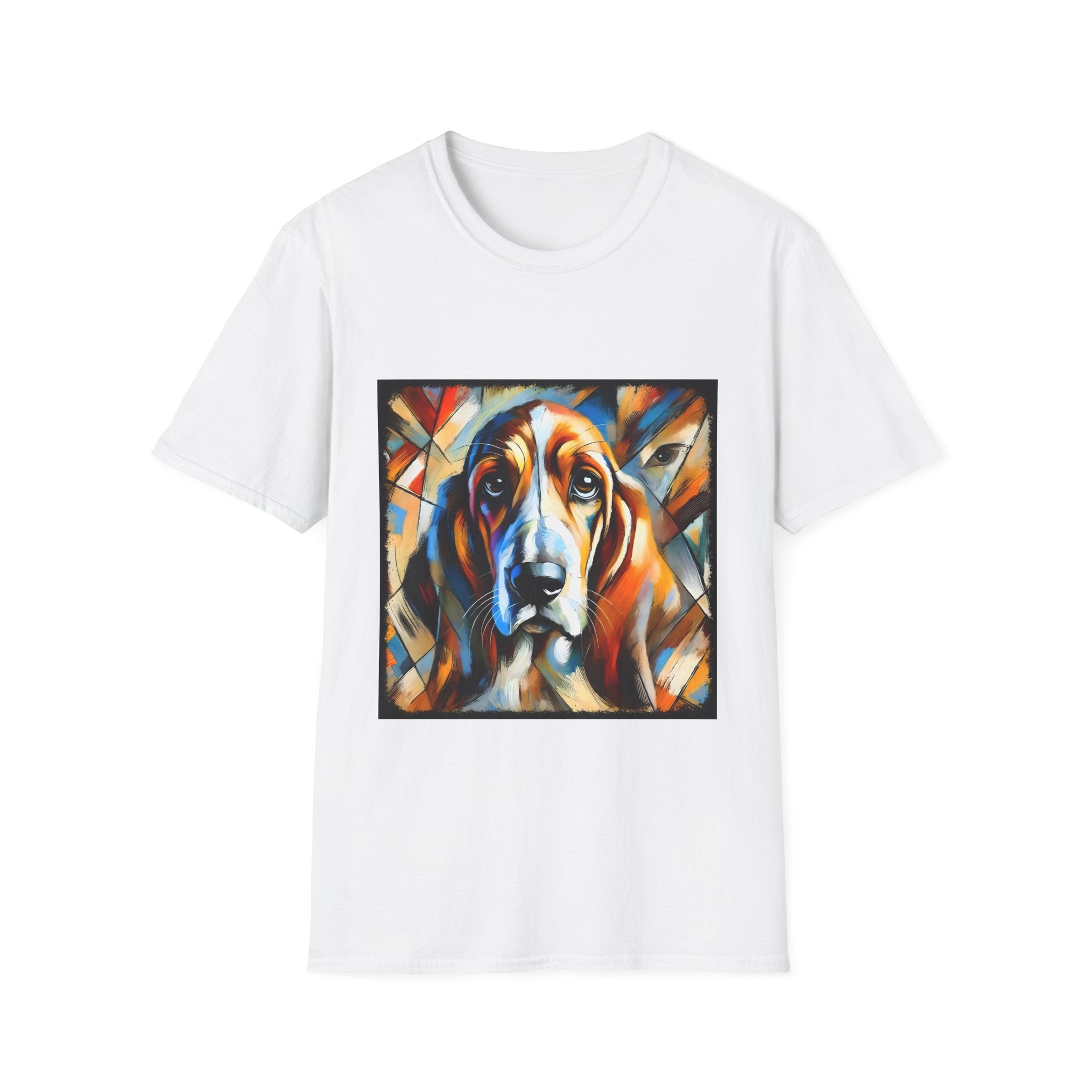 Basset Hound Bold Swirl | Unisex Dog T-Shirt