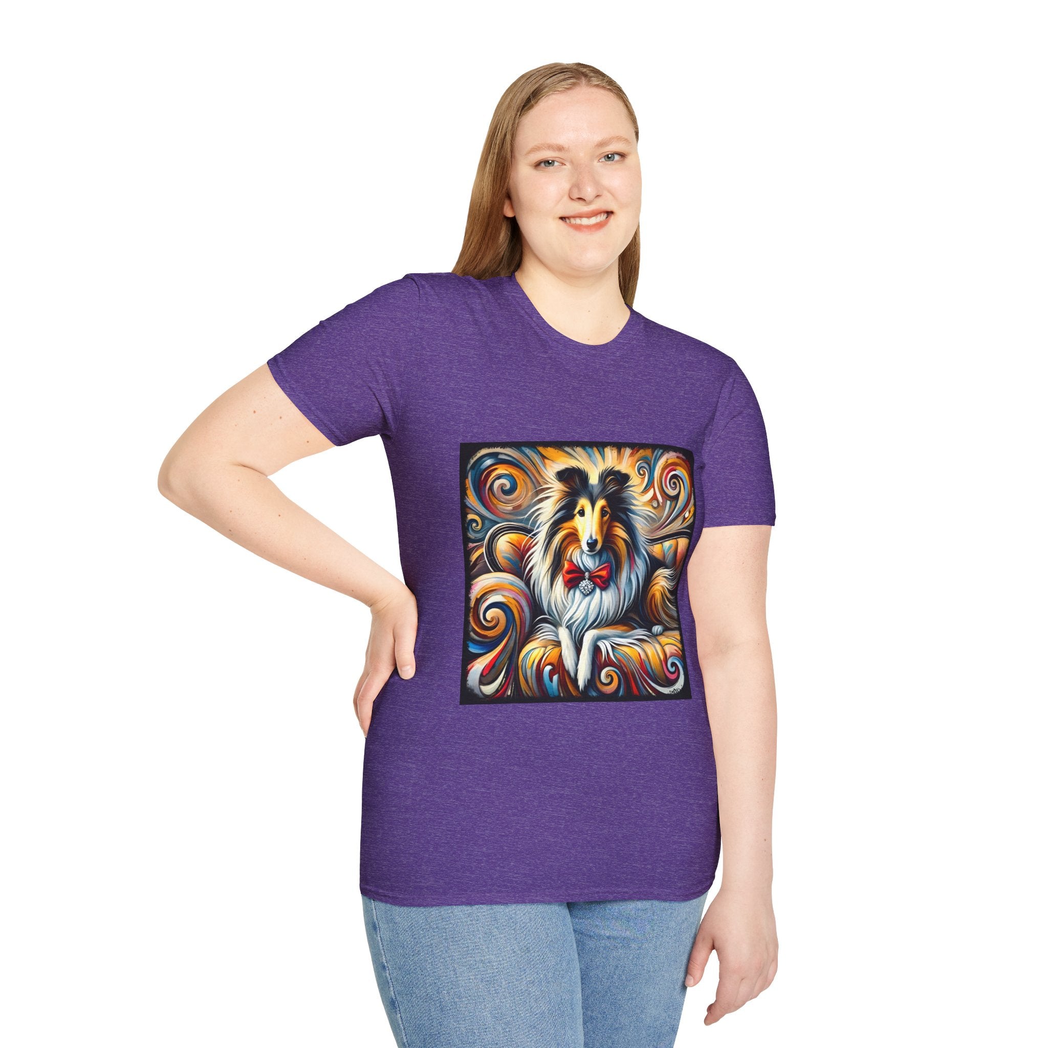 Collie Bold Swirl | Unisex Dog T-Shirt