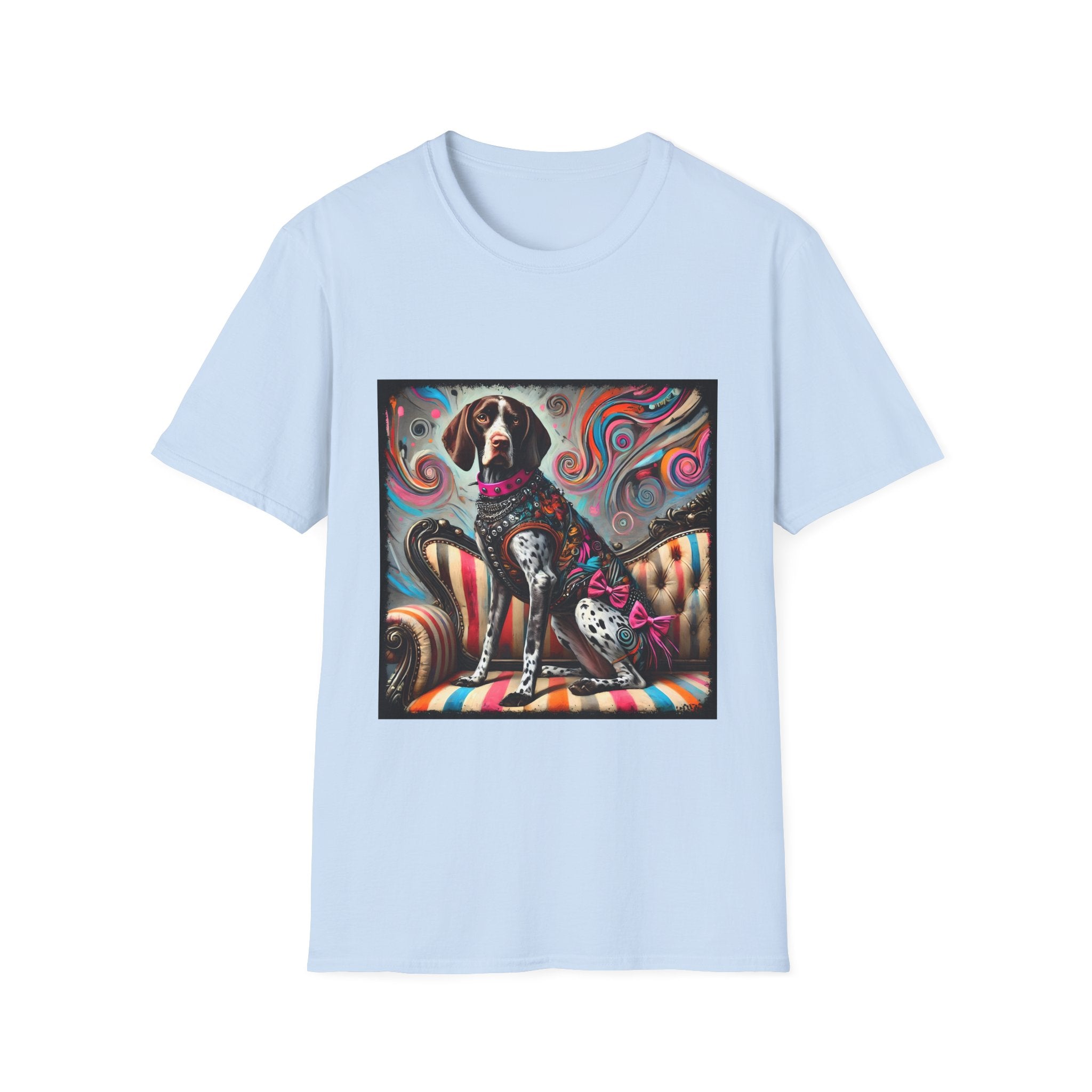 German Shorthaired Pointer Pink Rocker | Unisex Dog T-Shirt