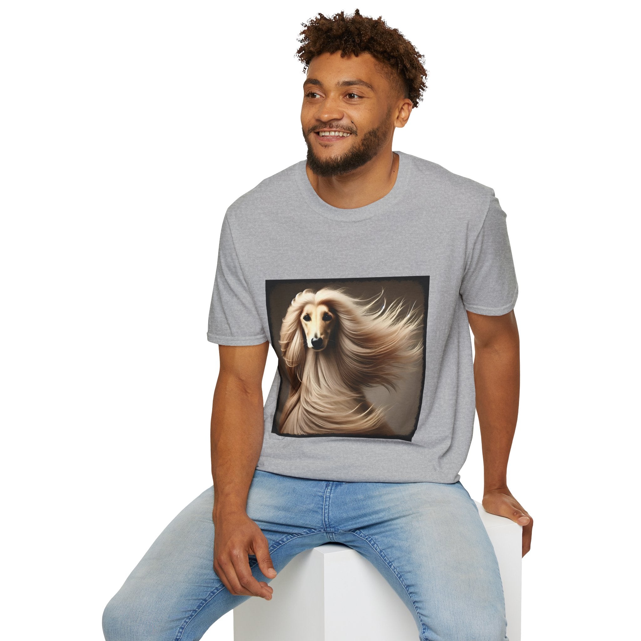 Afghan Hound Sultry Supermodel | Unisex Dog T-Shirt