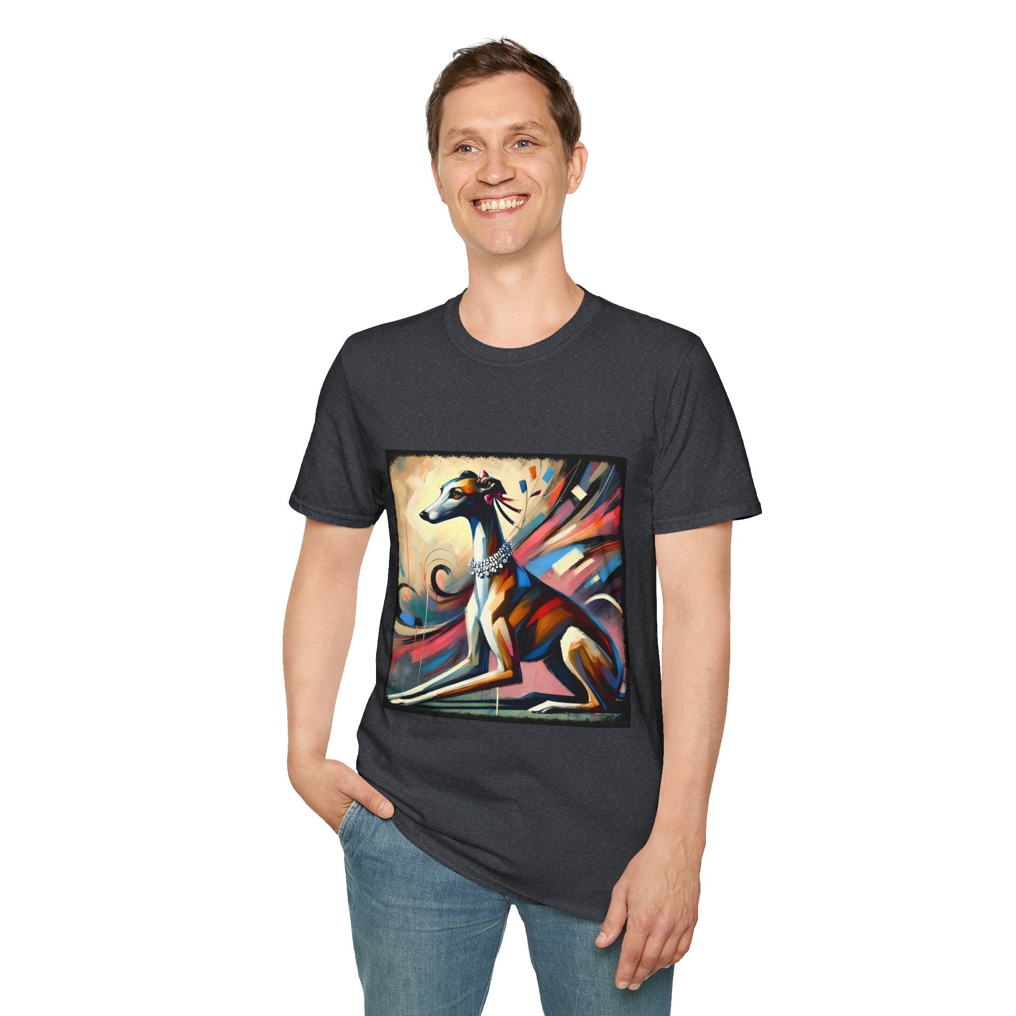 Greyhound Bold Pastel Classic  | Unisex Dog T-Shirt
