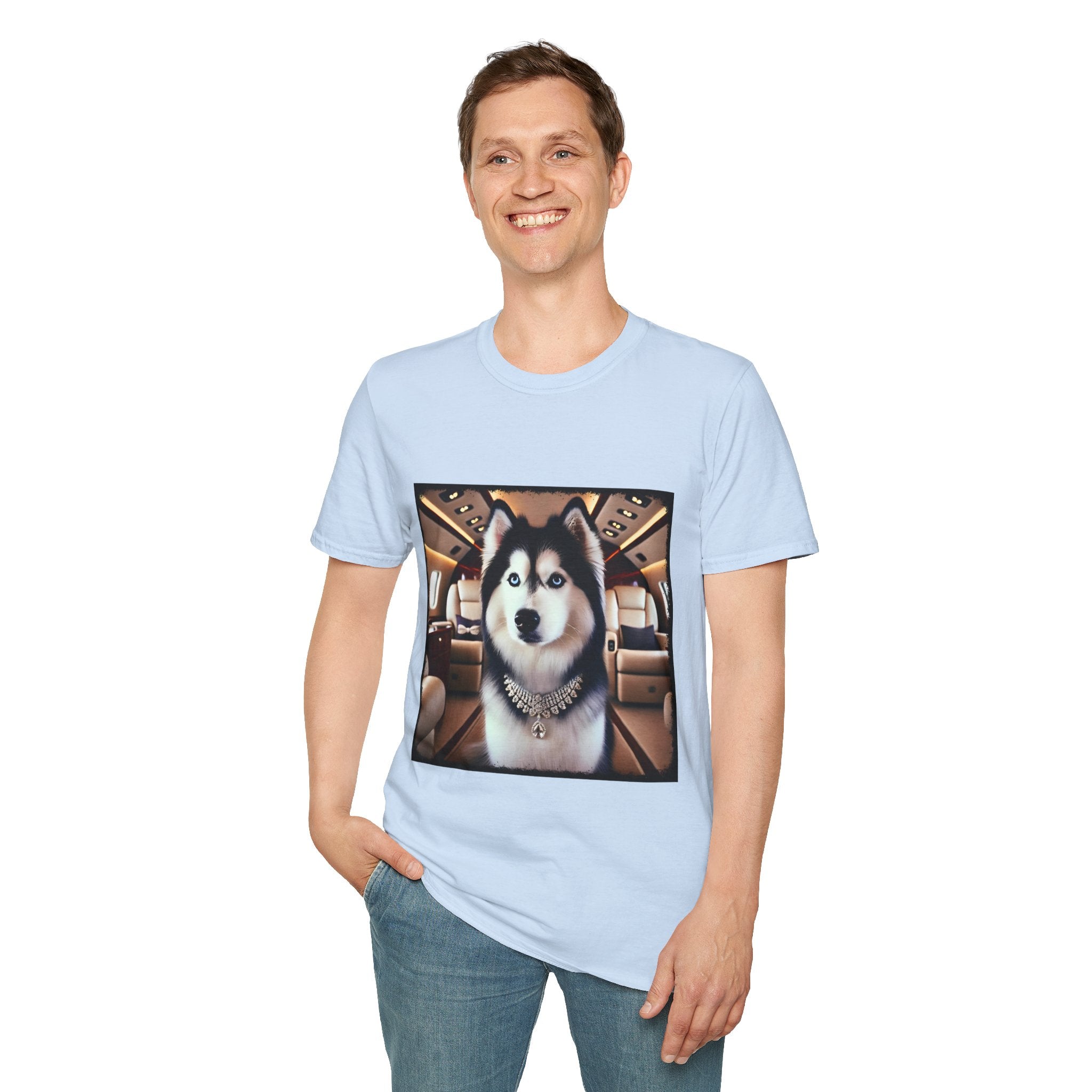 Siberian Husky Frequent Flier | Unisex Dog T-Shirt