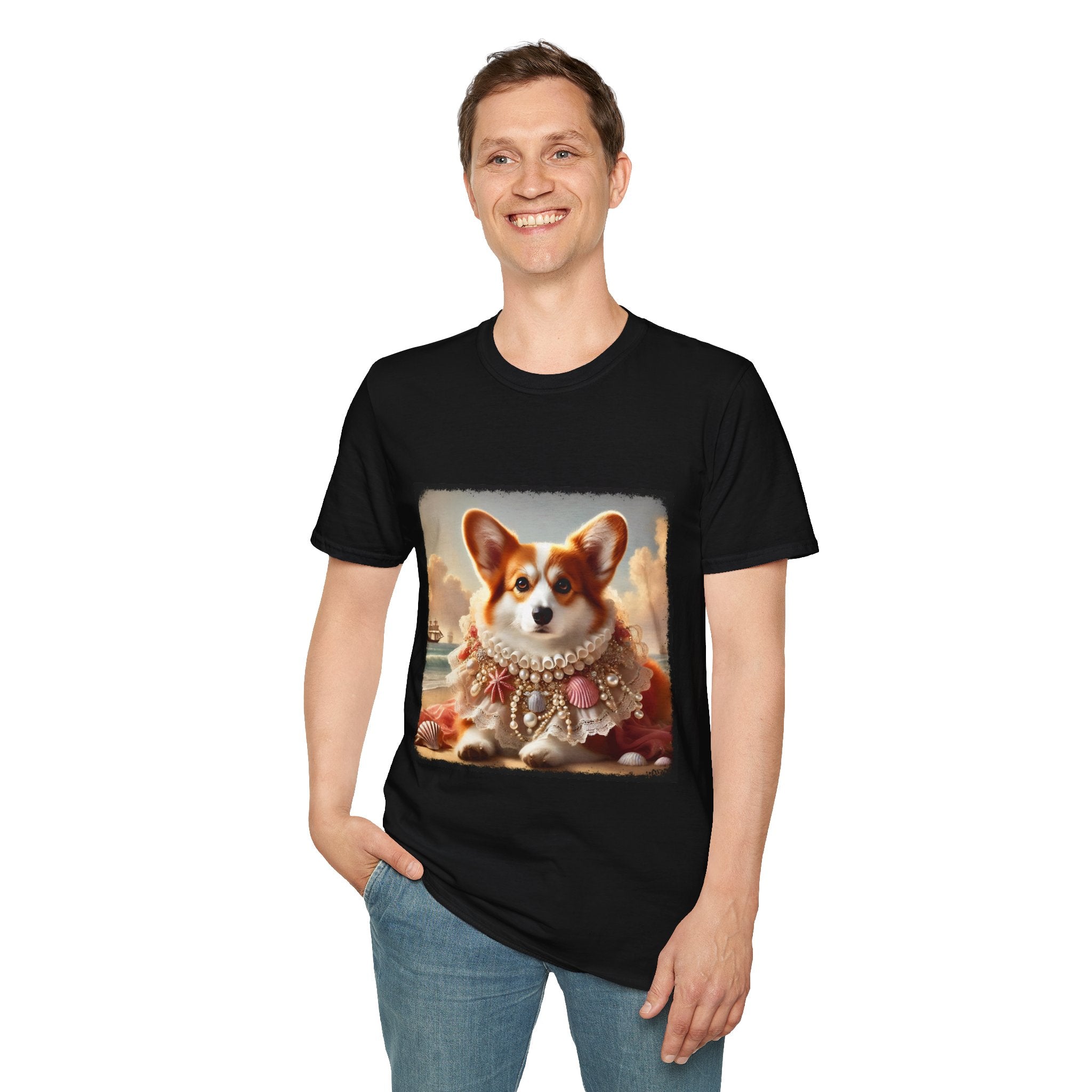 Pembroke Welsh Corgi Beach Muse | Unisex Dog T-Shirt