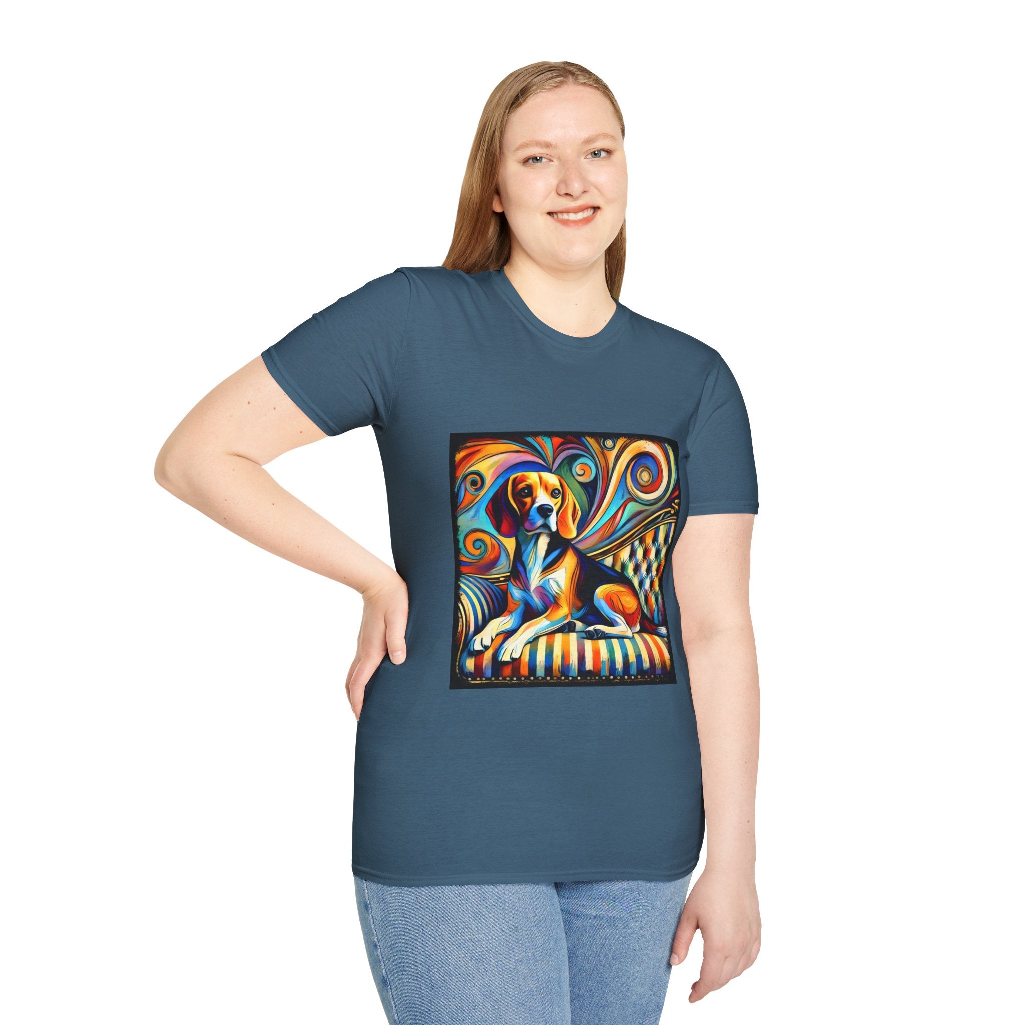 Beagle Vivid Sun Swirl  | Unisex Dog T-Shirt