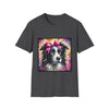 Border Collie Pink Bow Classic | Unisex Dog T-Shirt