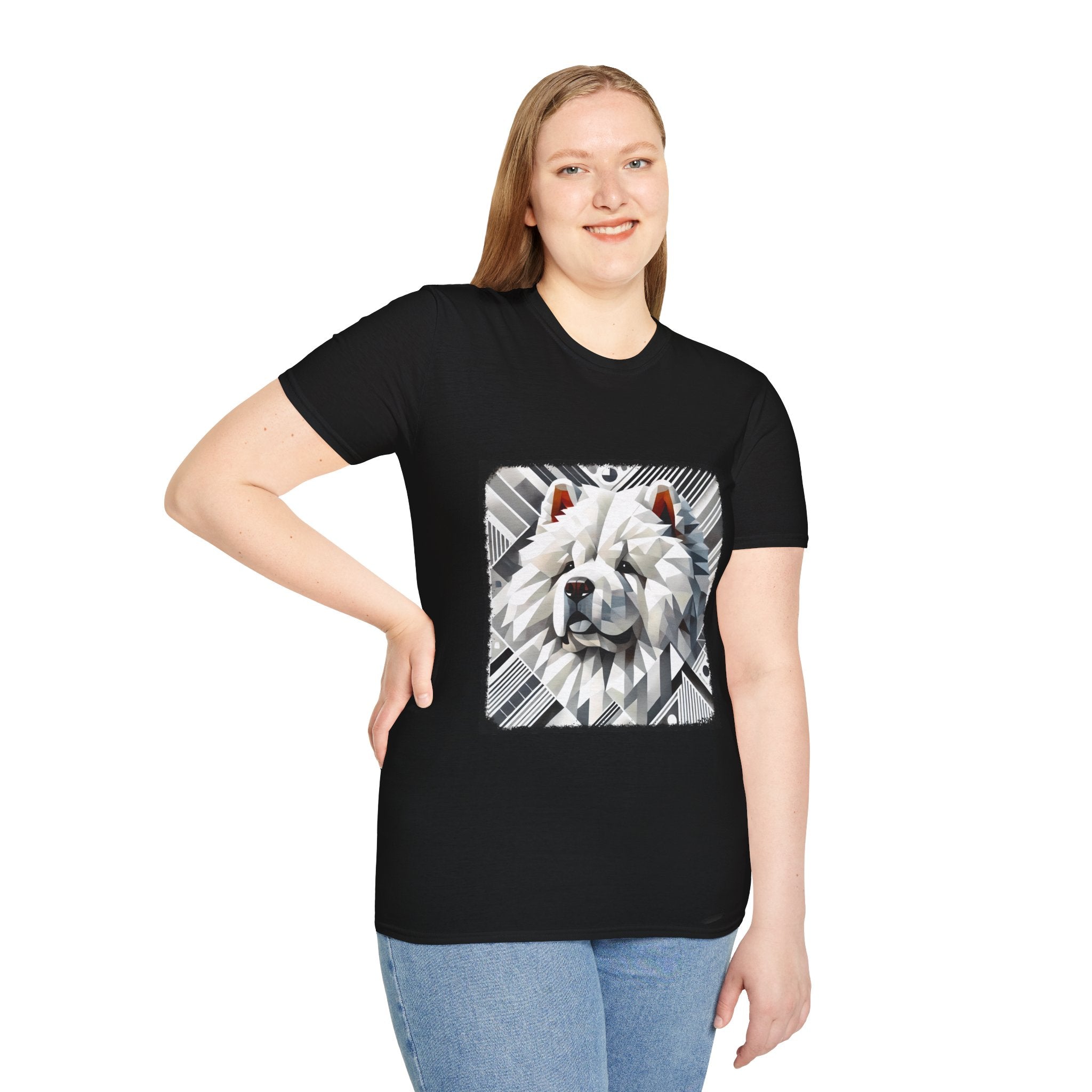 Chow Chow Snow Geometric | Unisex Dog T-Shirt