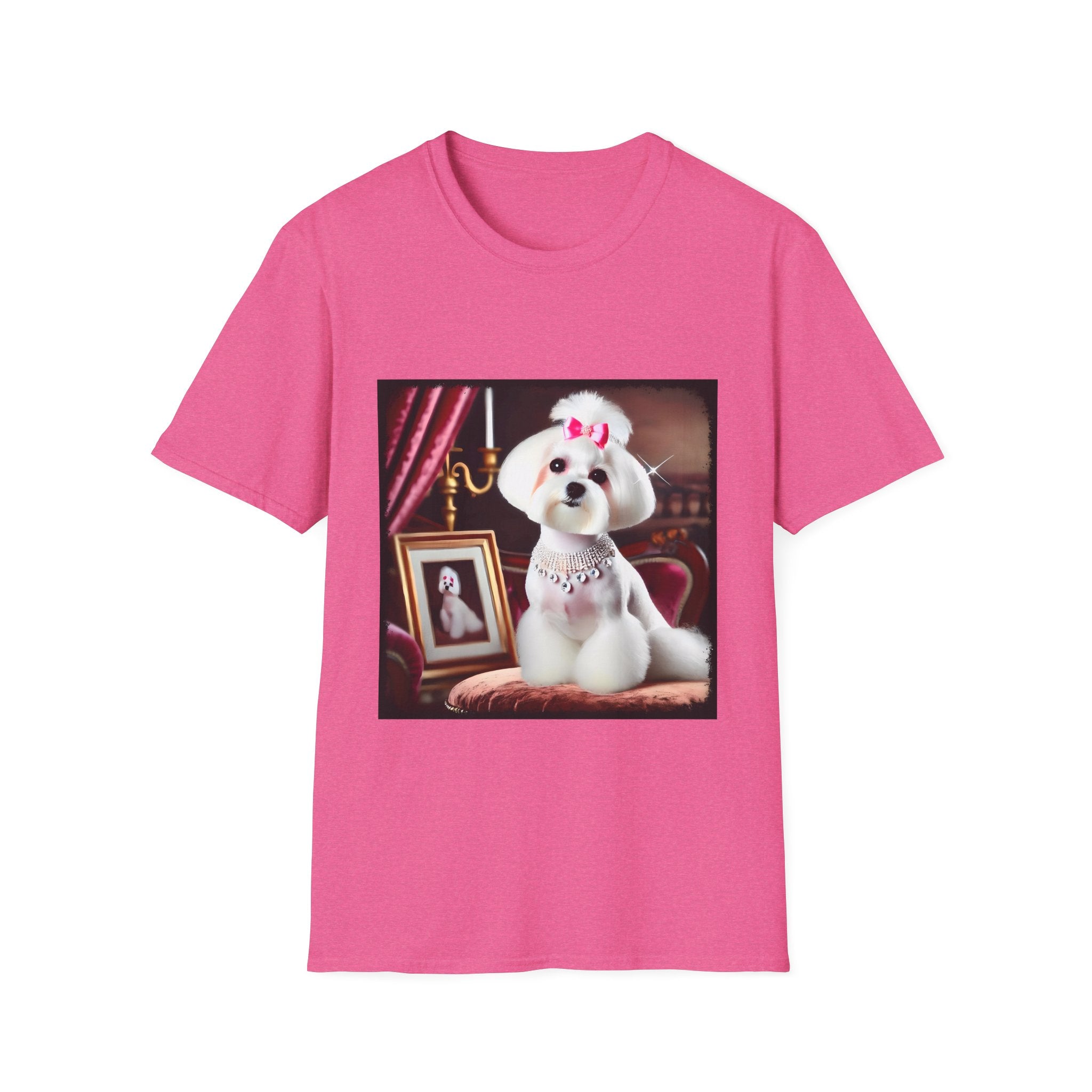 Maltese Pink Princess | Unisex Dog T-Shirt