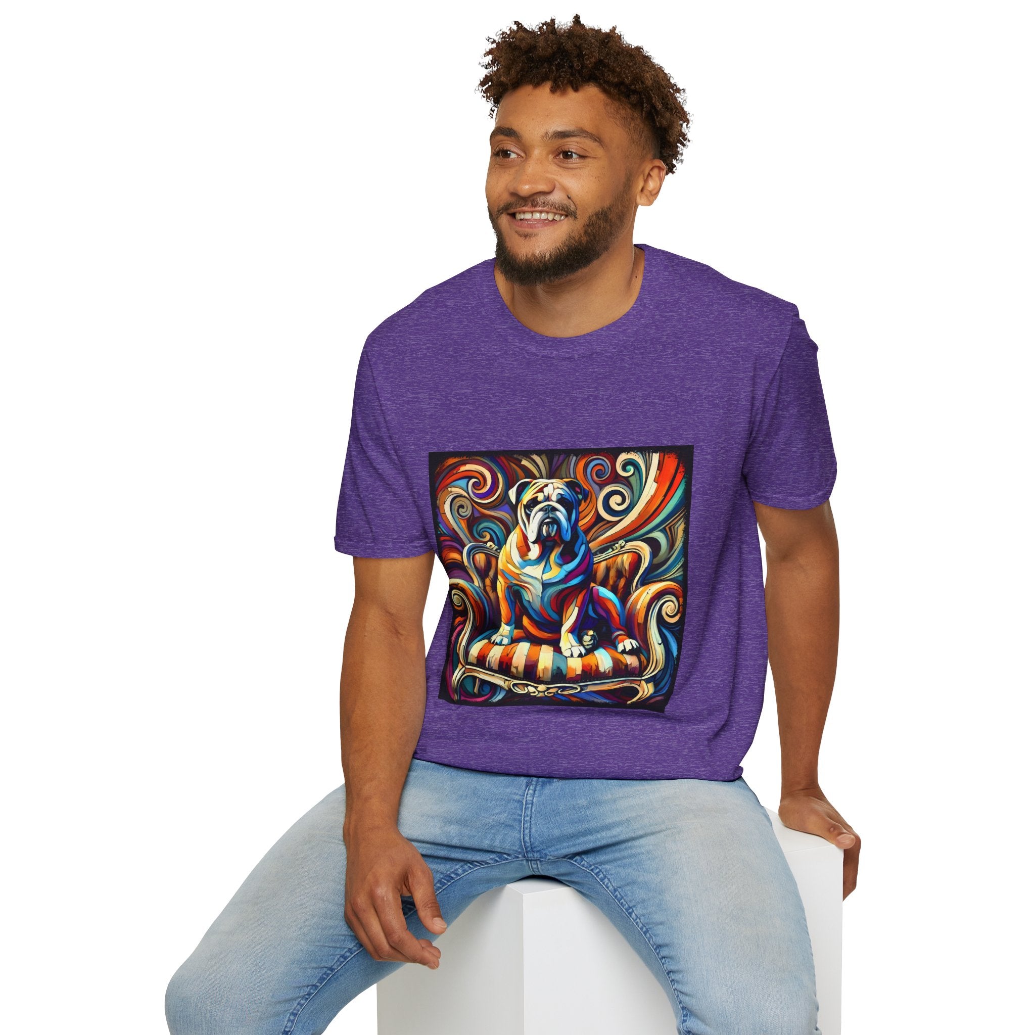 Bulldog Bold Swirl | Unisex Dog T-Shirt