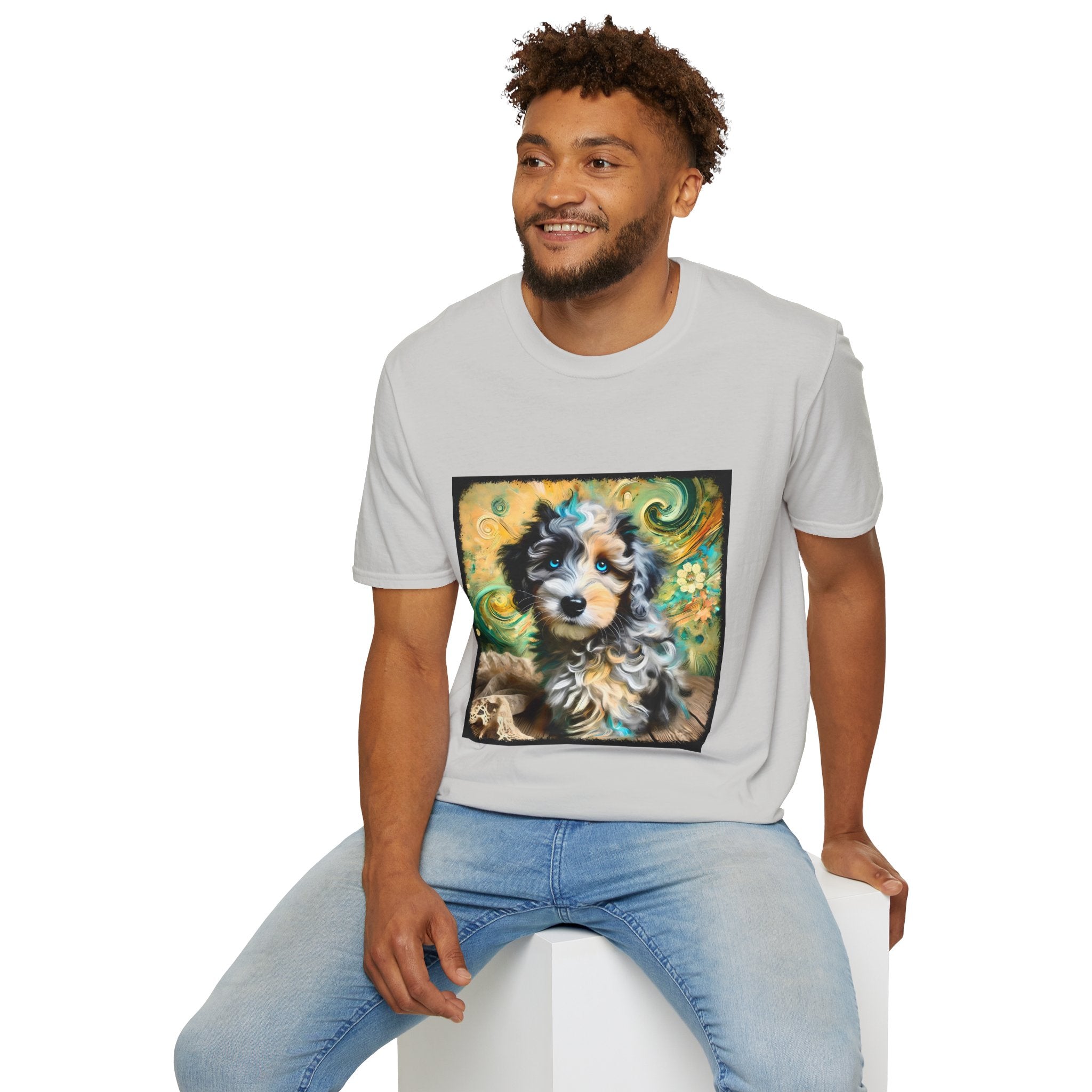 Aussiedoodle Emerald Swirl | Unisex Dog T-Shirt