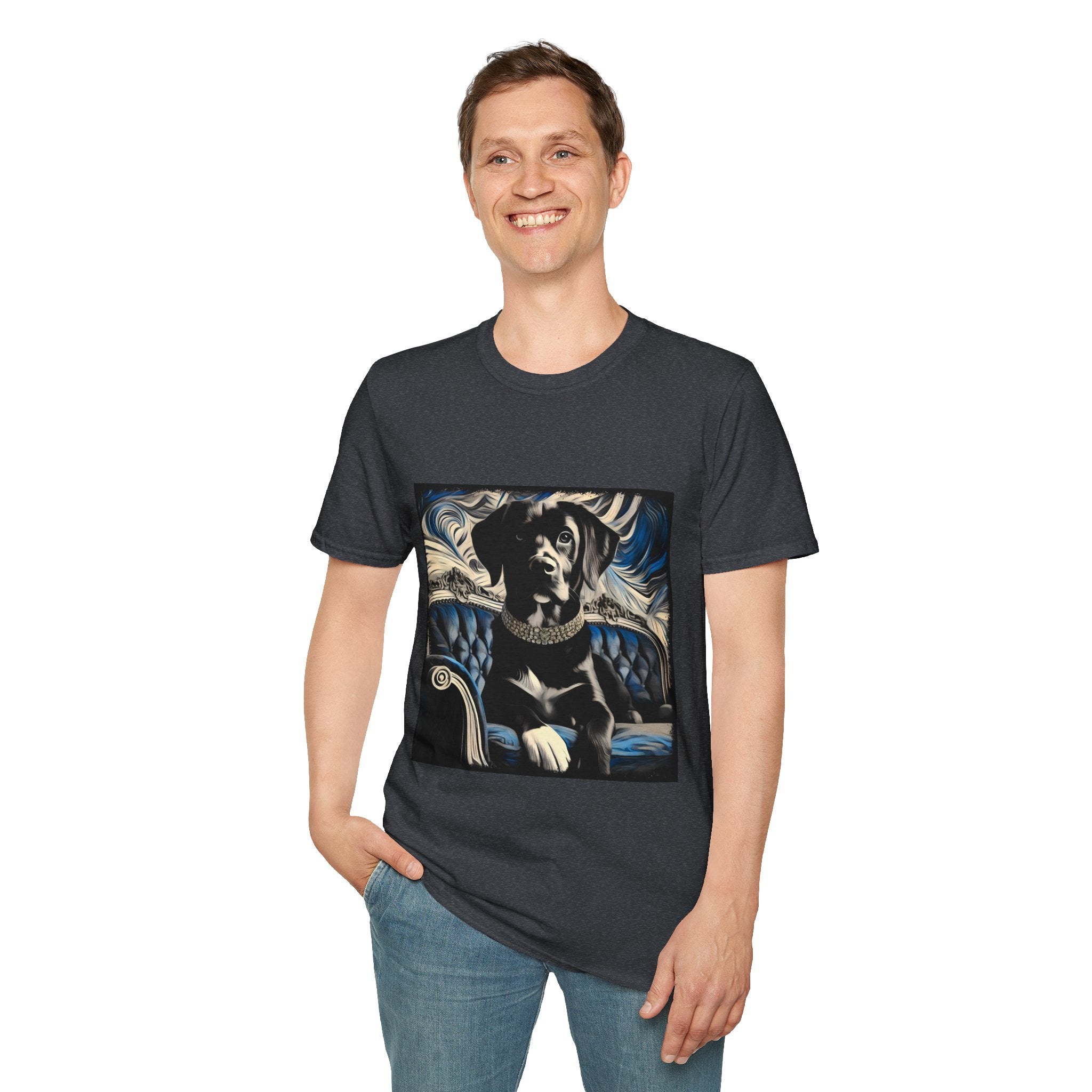 Labrador Retriever Blue and Black Swirl | Unisex Dog T-Shirt