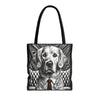 Golden Retriever B&W Bold Eyes | Dog Themed Tote Bag
