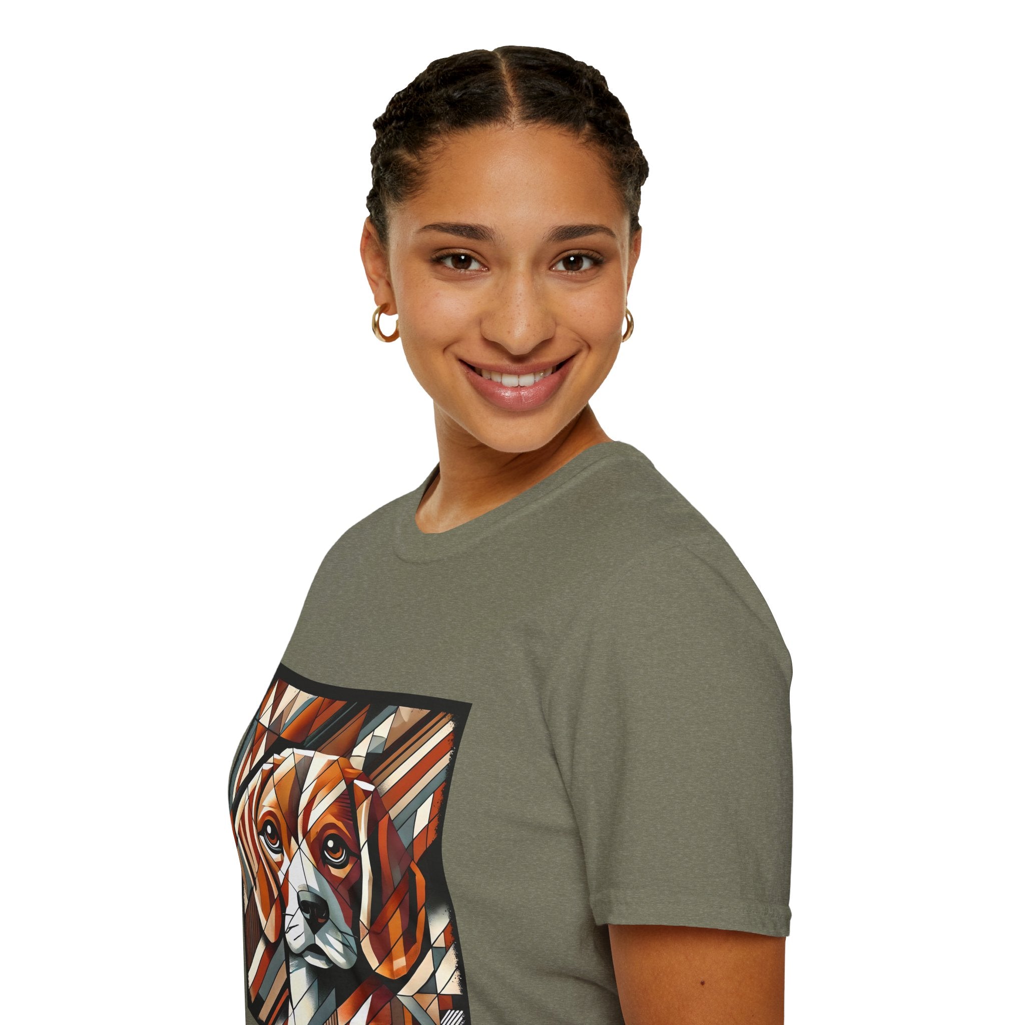 Beagle Warm Geometric | Unisex Dog T-Shirt