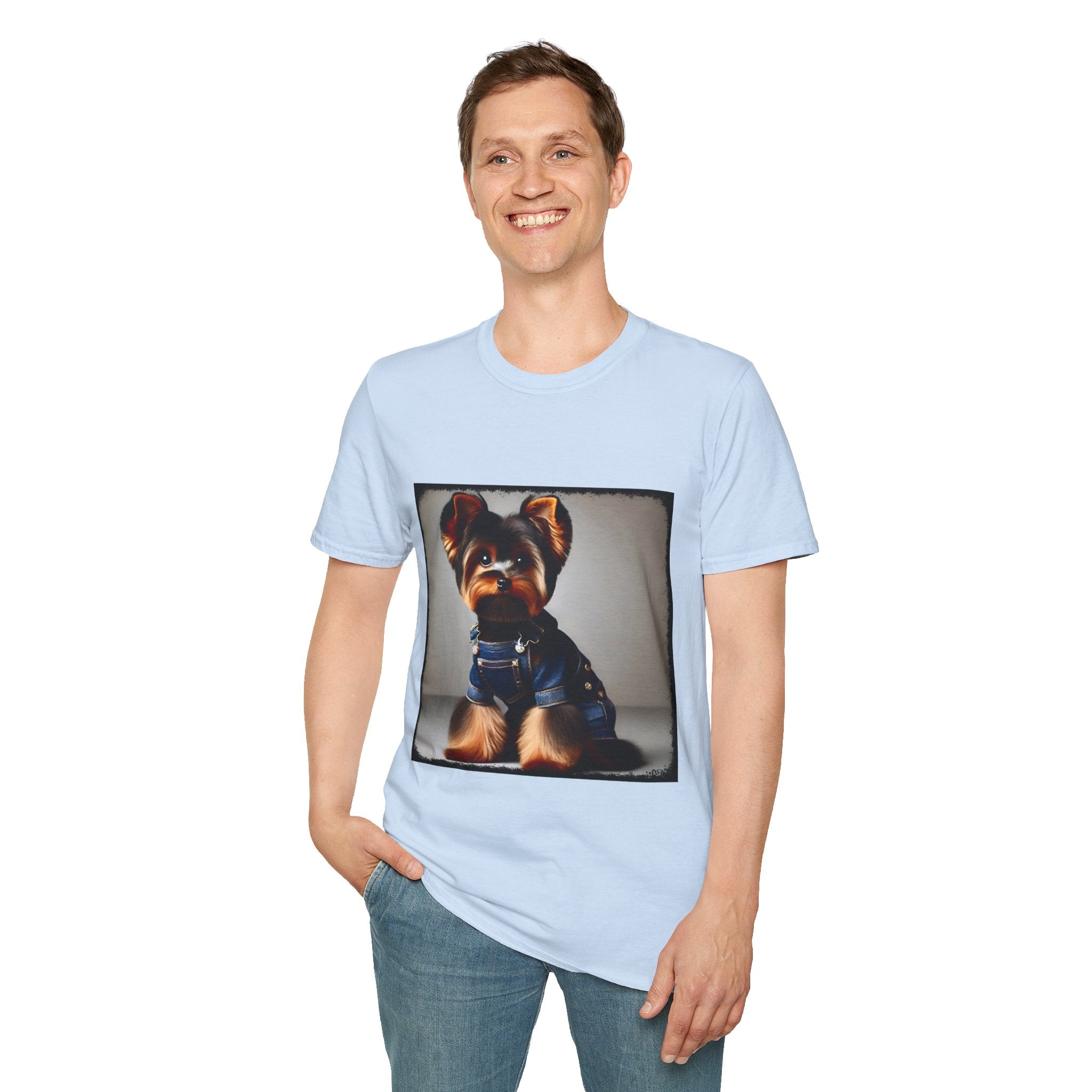 Yorkshire Terrier Denim Darling | Unisex Dog T-Shirt