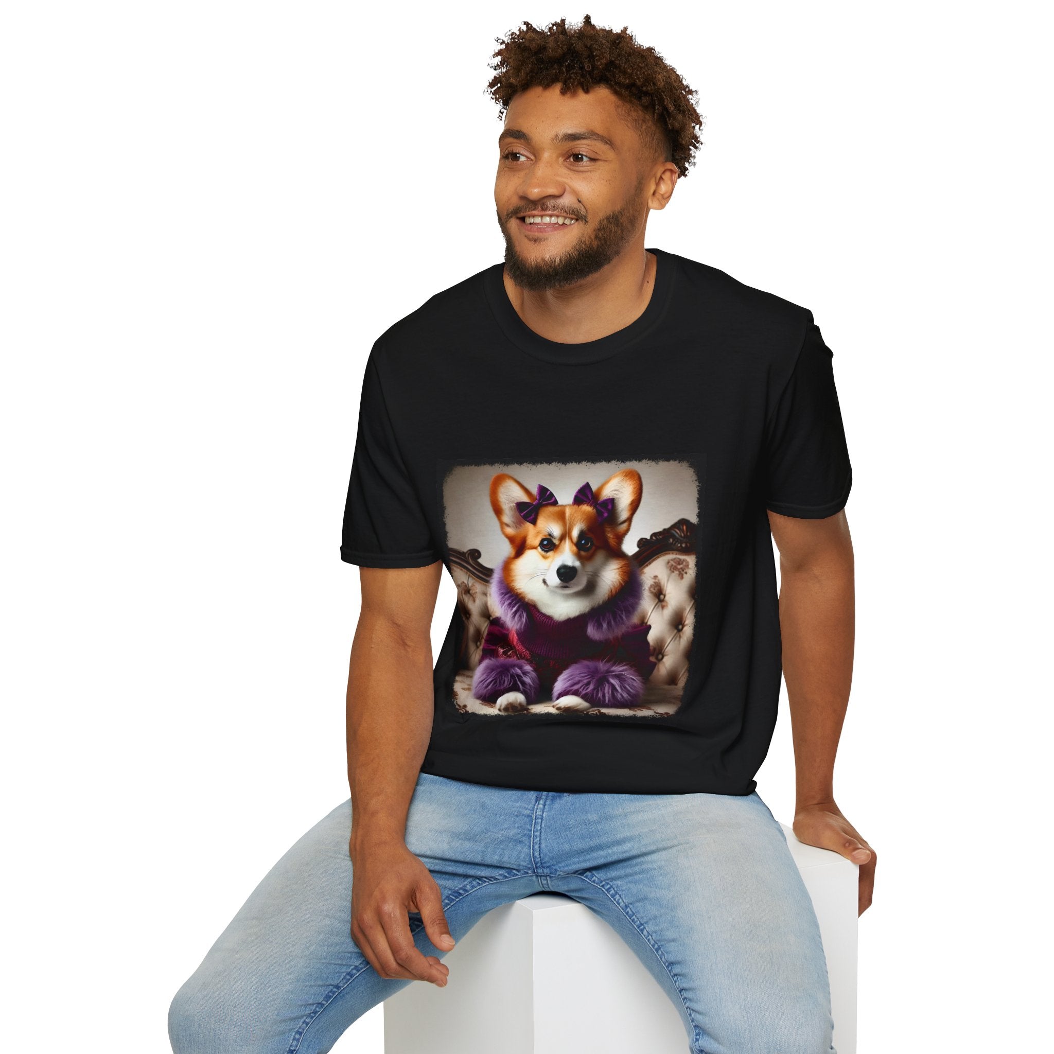 Pembroke Welsh Corgi Purple Pawfluencer | Unisex Dog T-Shirt
