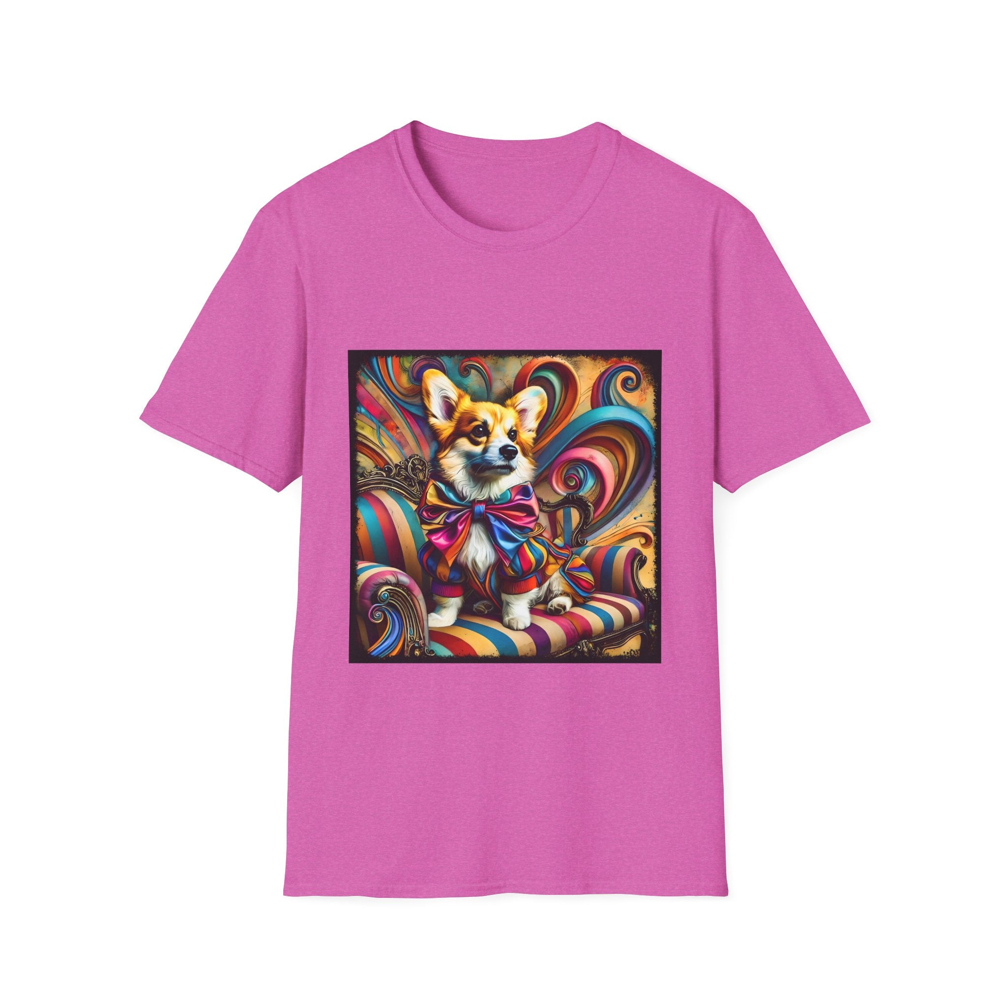 Pembroke Welsh Corgi Vivid Rocker | Unisex Dog T-Shirt