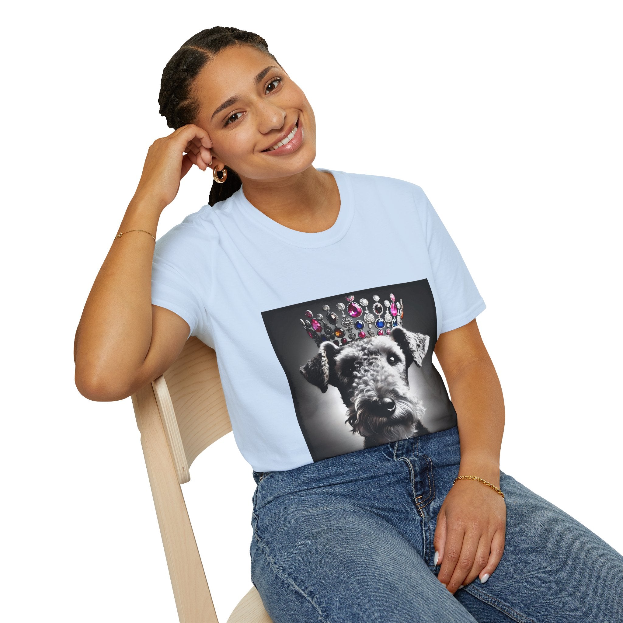 Airedale Terrier Iconic Princess | Unisex Dog T-Shirt