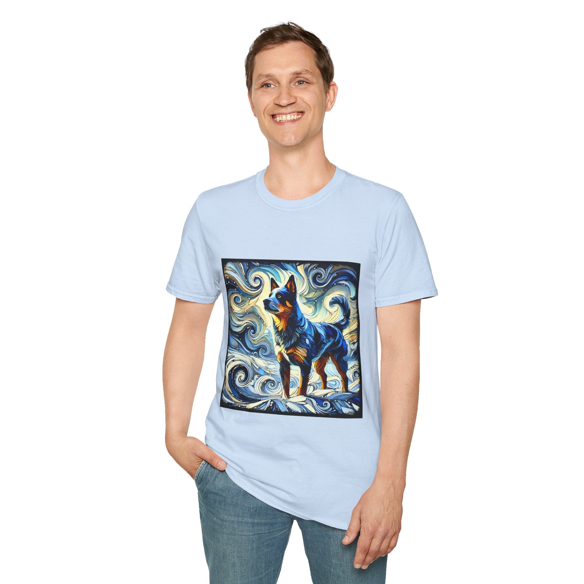 Australian Cattle Dog Blue Swirl | Unisex Dog T-Shirt