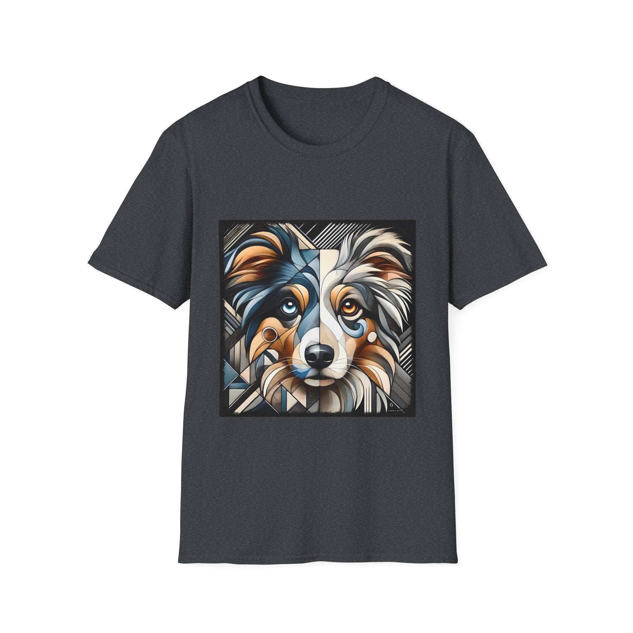 Miniature American Shepherd Merle Geometric | Unisex Dog T-Shirt