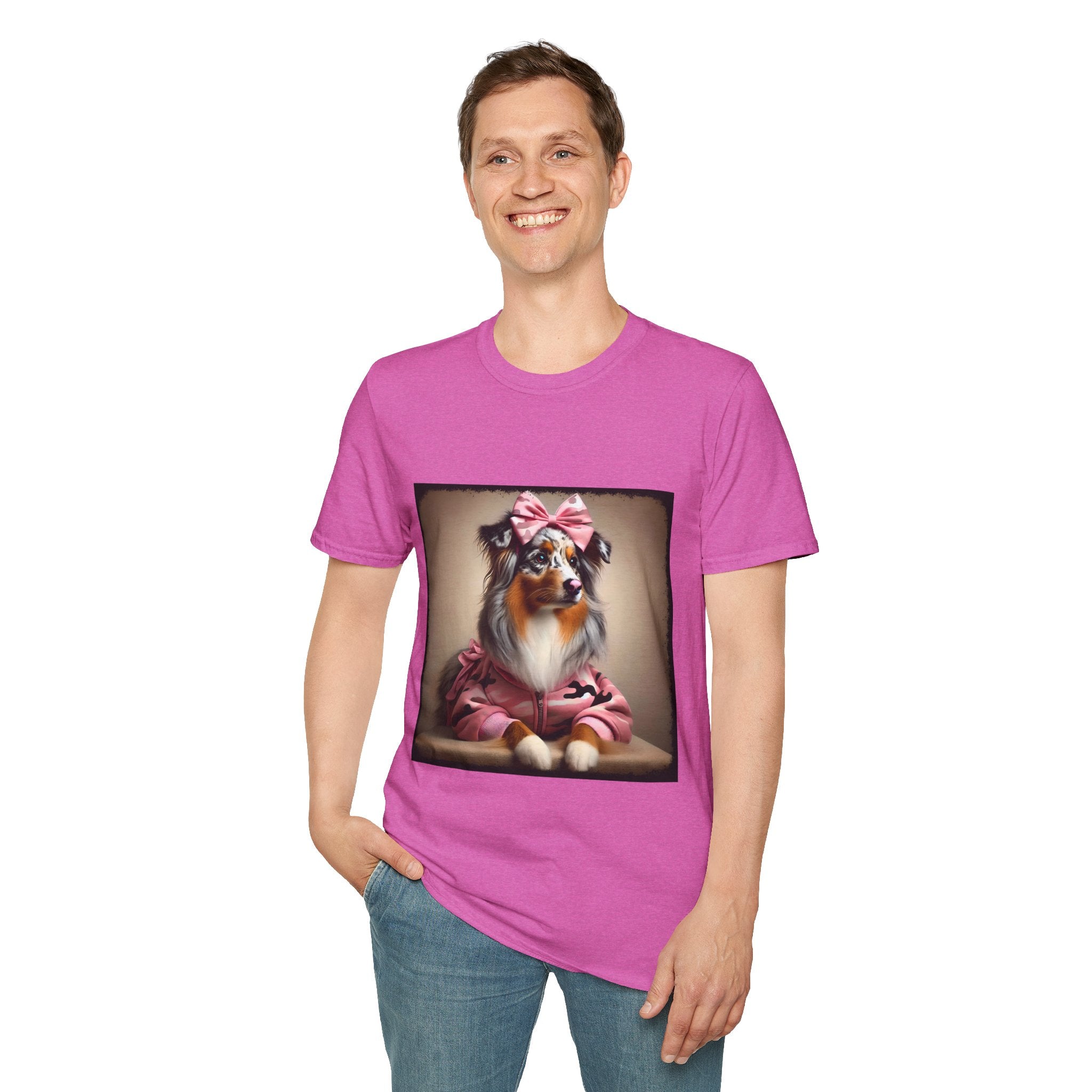 Australian Shepherd Camo Cutie | Unisex Dog T-Shirt