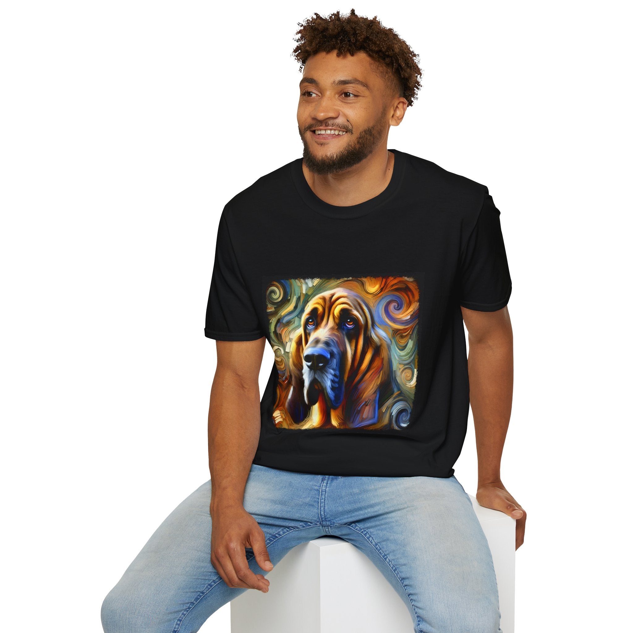 Bloodhound Warm Swirl | Unisex Dog T-Shirt