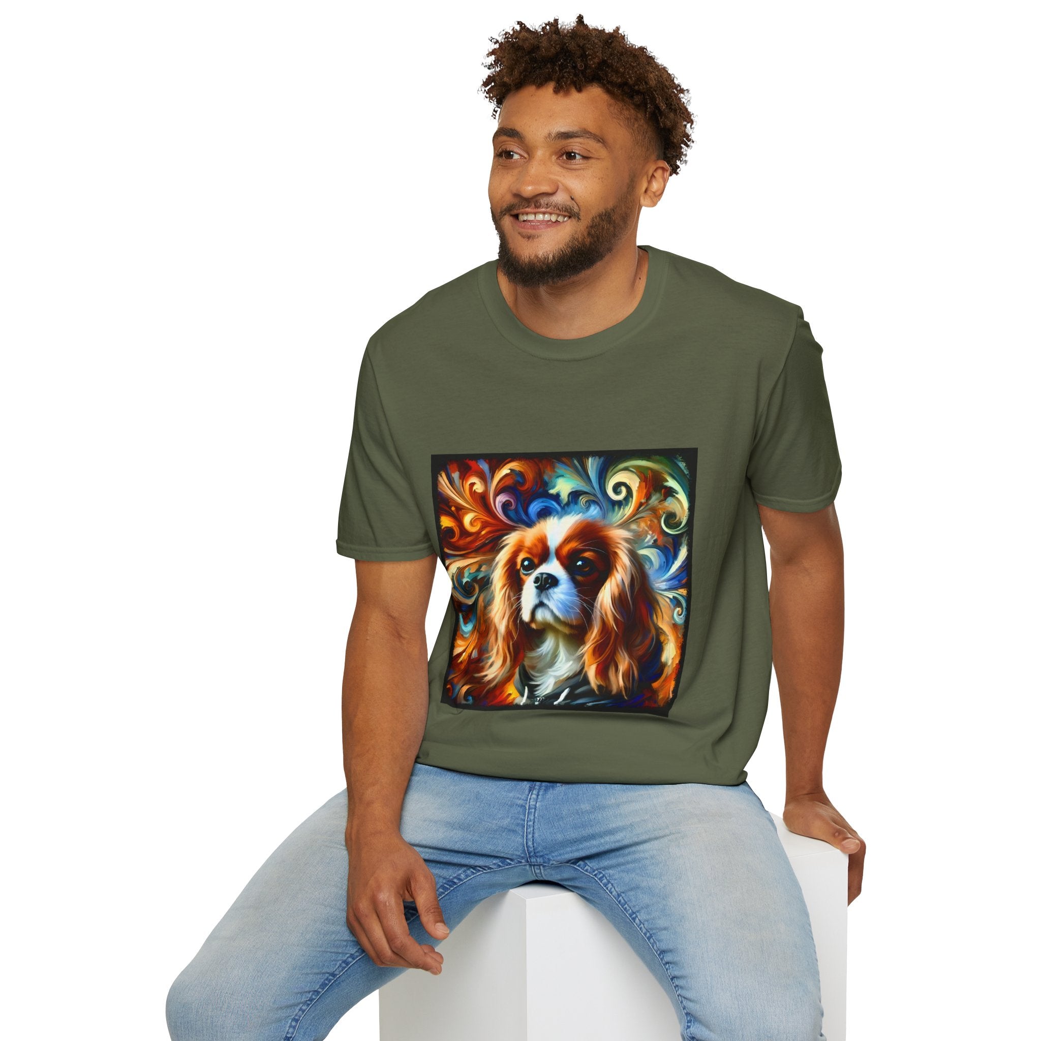 Cavalier King Charles Spaniel Epic Swirl | Unisex Dog T-Shirt