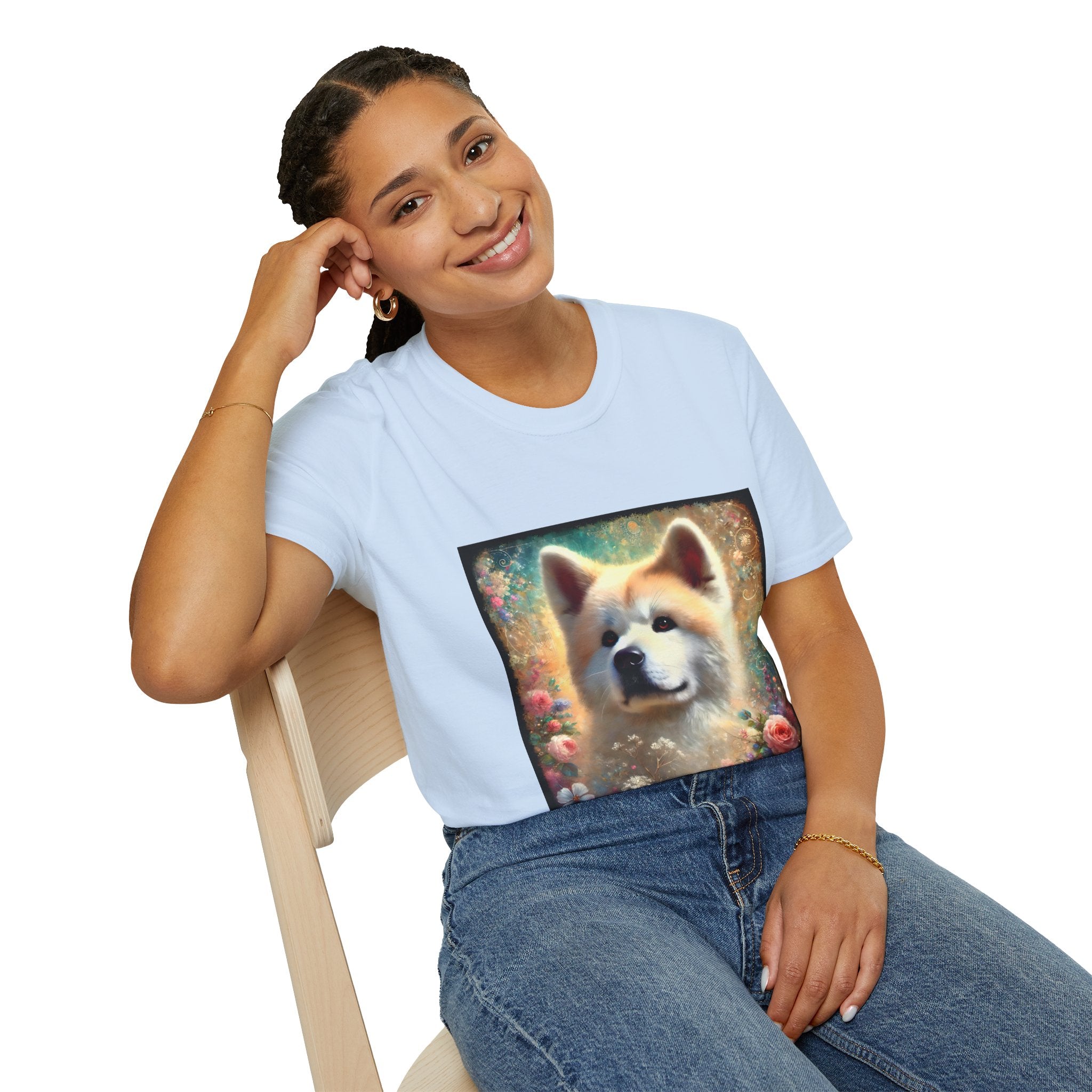 Akita Cosmic Garden | Unisex Dog T-Shirt