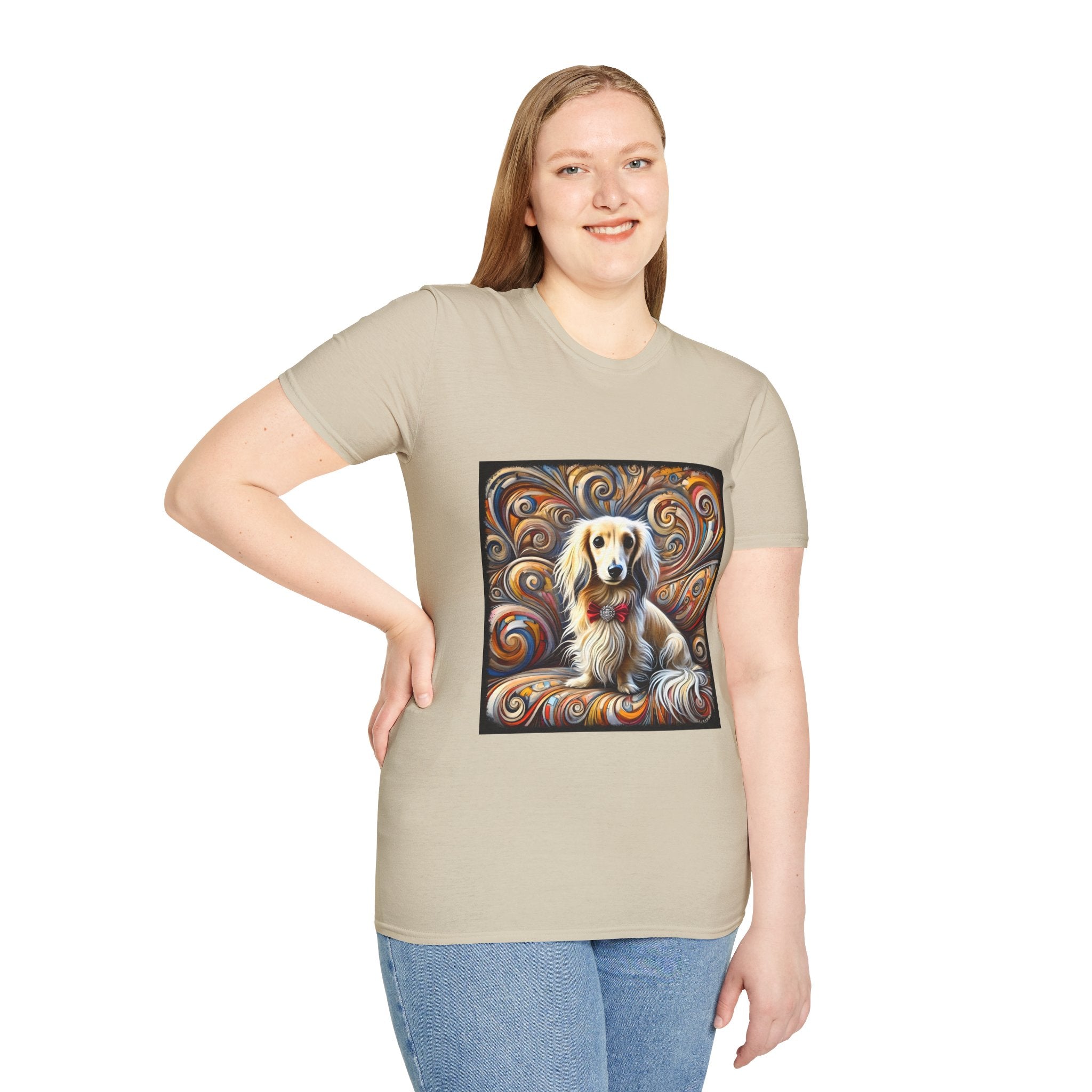 Dachshund Blissful Swirl | Unisex Dog T-Shirt