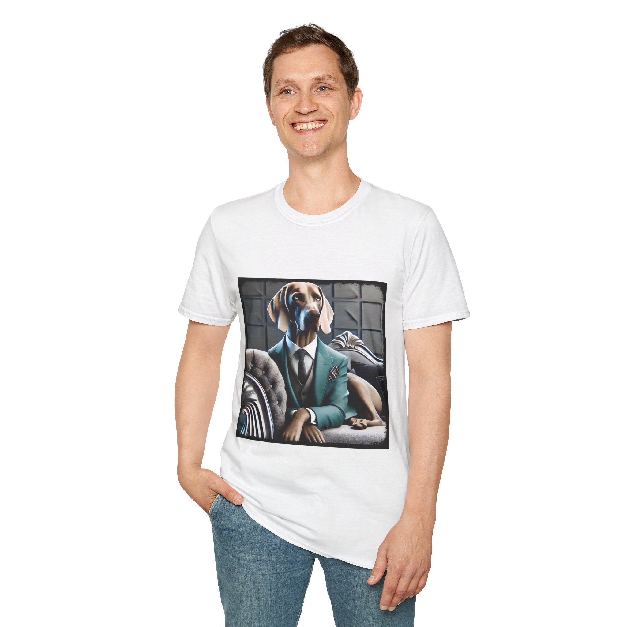 Weimaraner Teal Gent | Unisex Dog T-Shirt