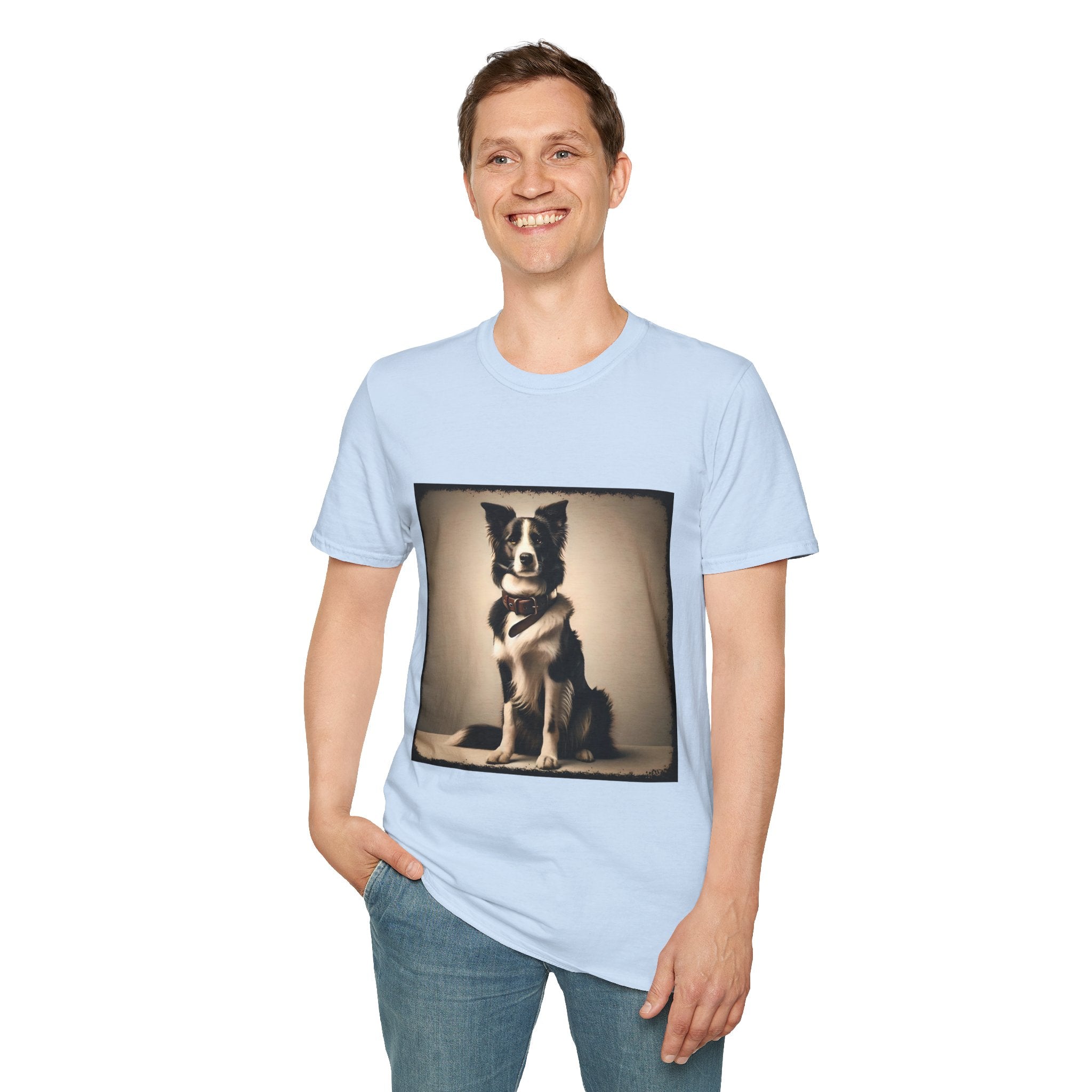 Border Collie Composed Charm | Unisex Dog T-Shirt