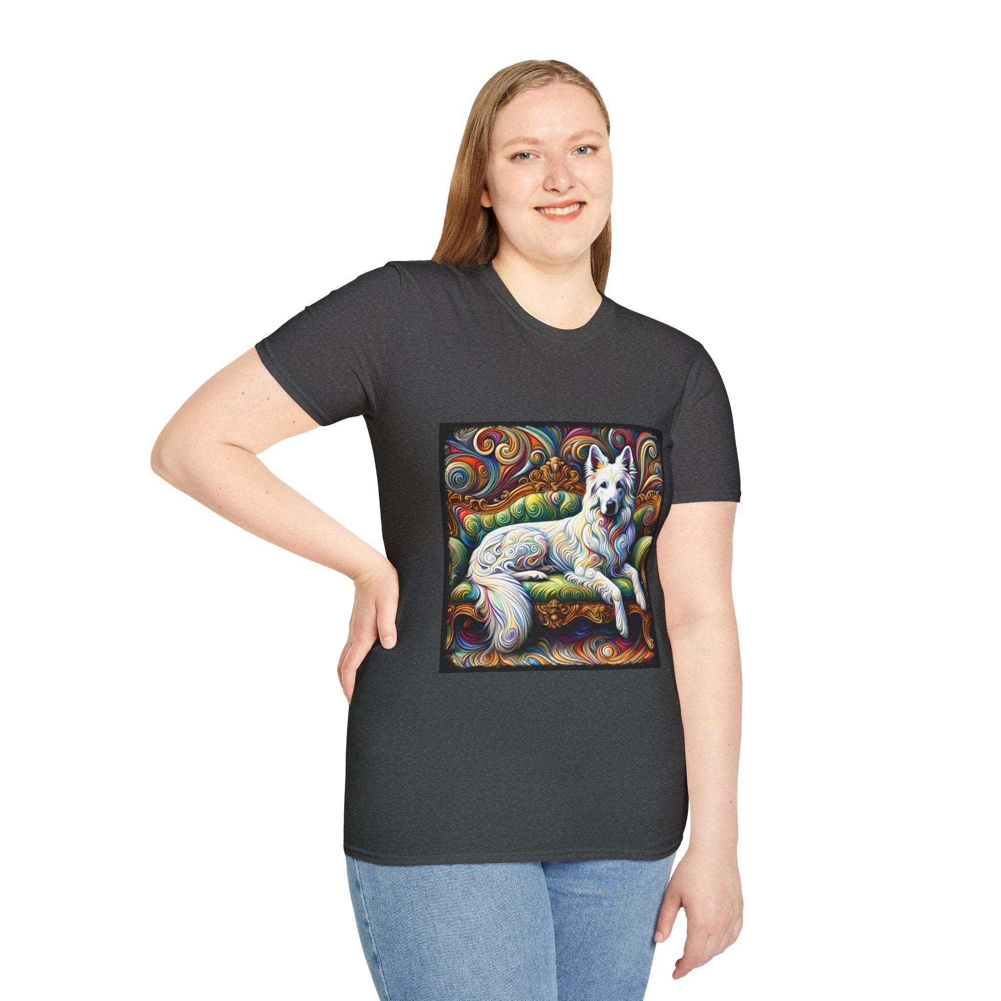 German Shepherd Intense Swirl | Unisex Dog T-Shirt