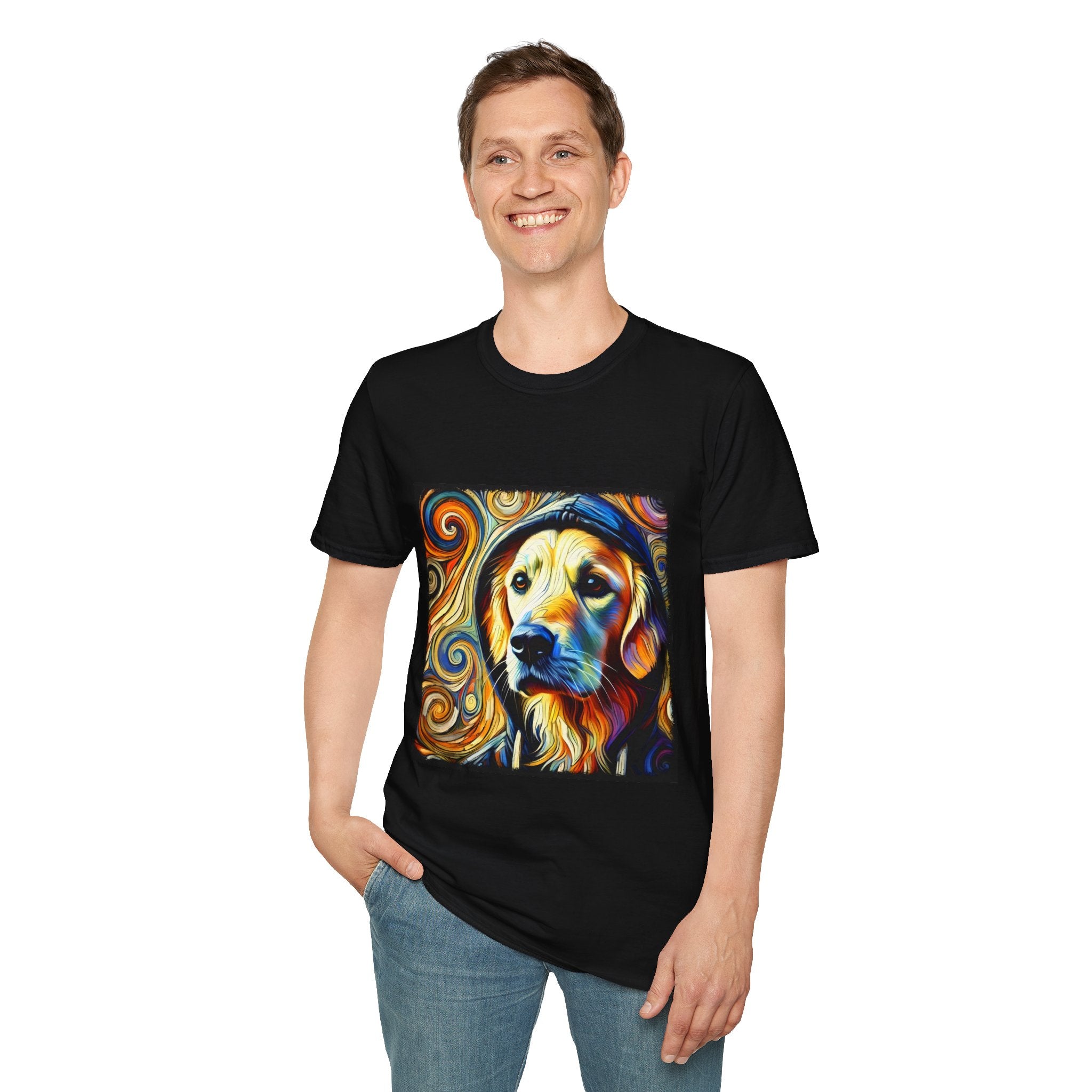 Golden Retriever Relaxed Swirl | Unisex Dog T-Shirt